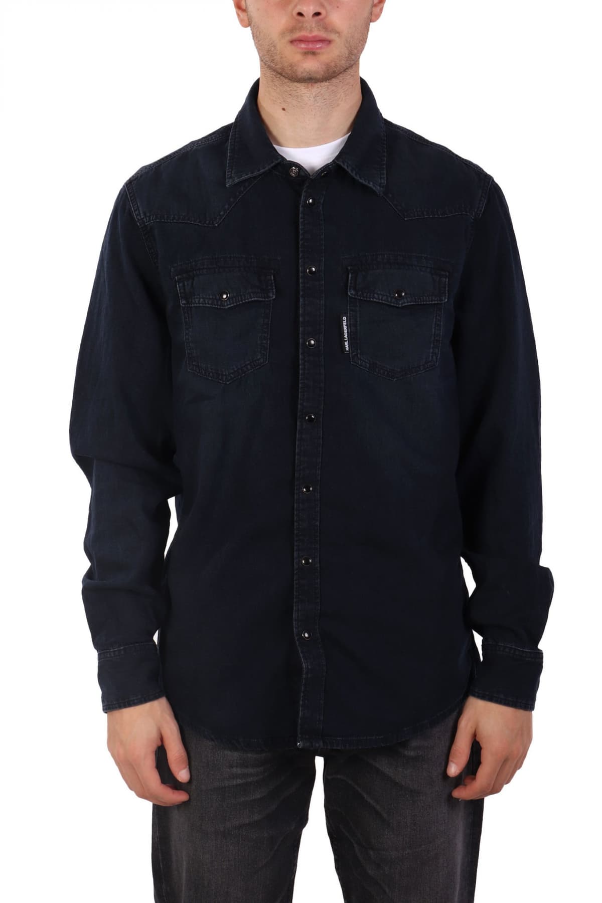 Men's Shirts Karl Lagerfeld Blue