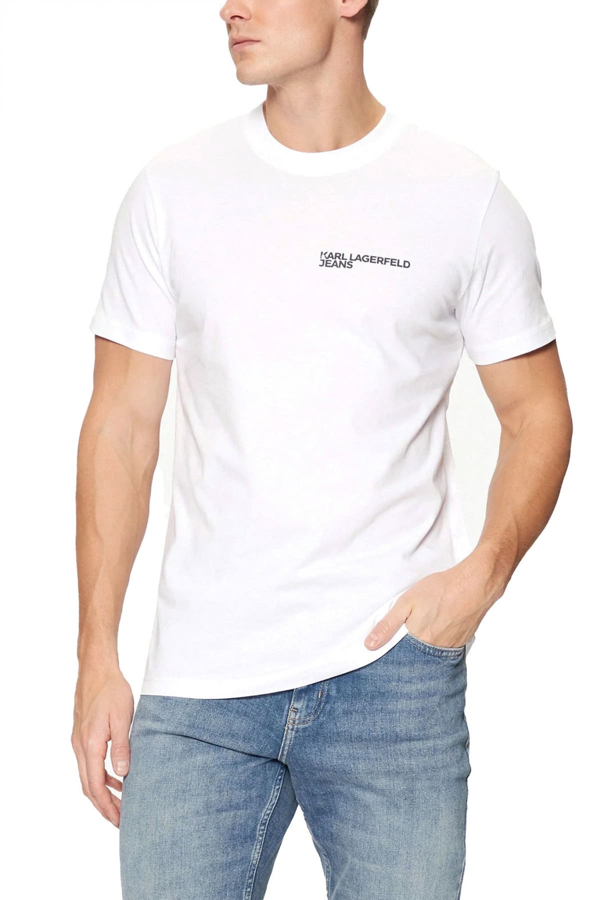 Men's T-Shirts Karl Lagerfeld Jeans White