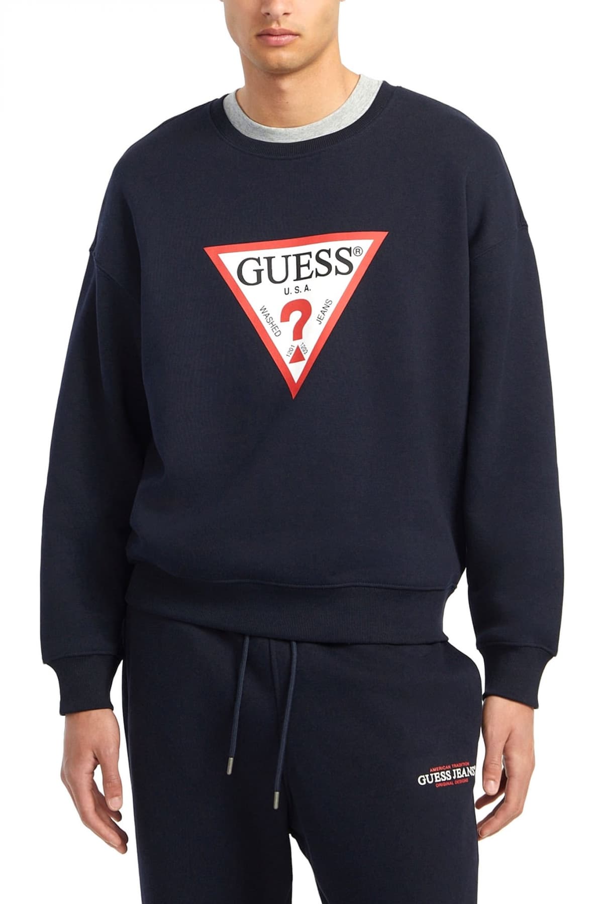 Men's Sweatshirts Guess Jeans Gray
