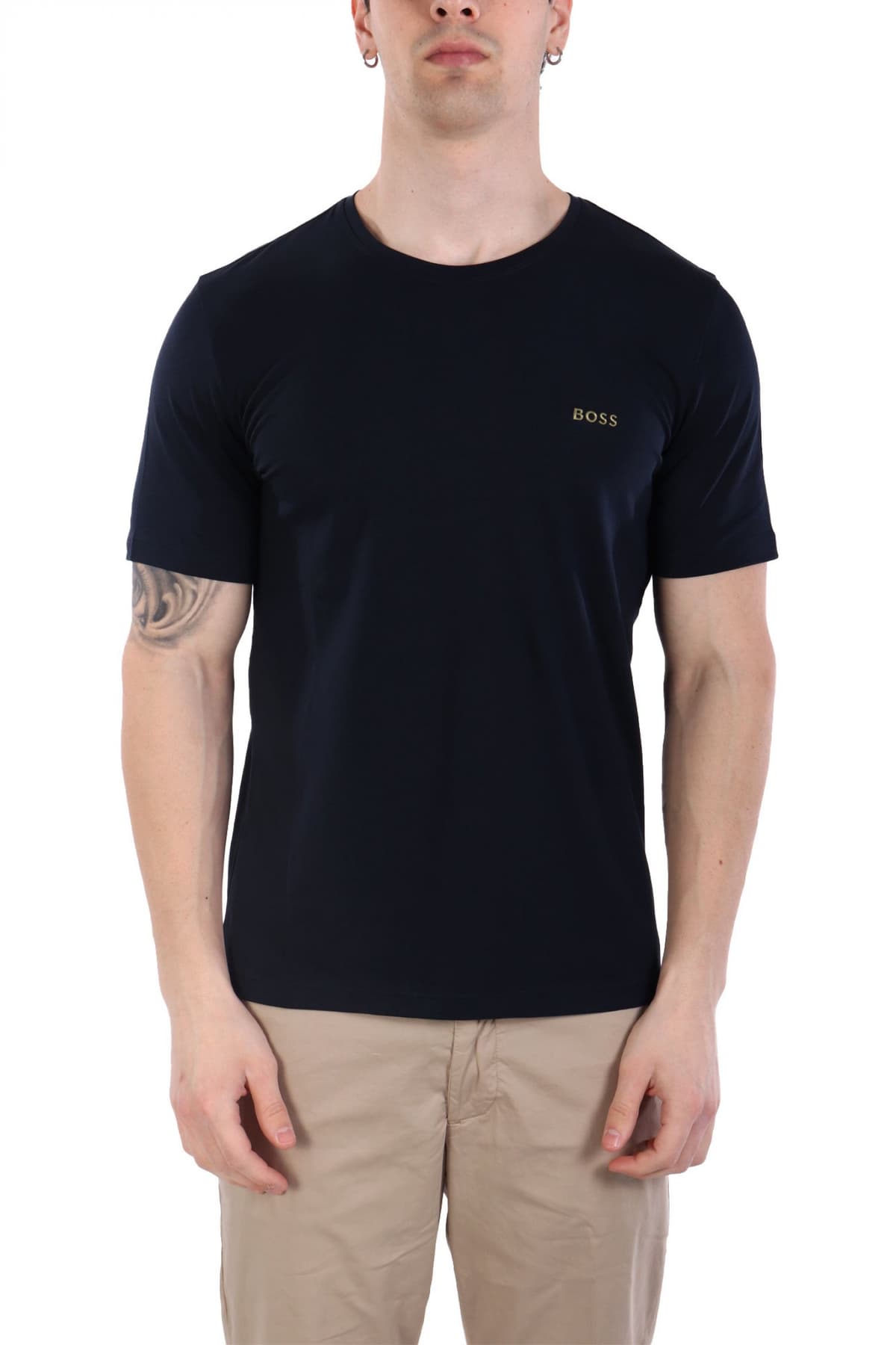 BOSS HOMEWEAR T-SHIRT MIX&MATCH T-SHIRT R ΜΠΛΕ