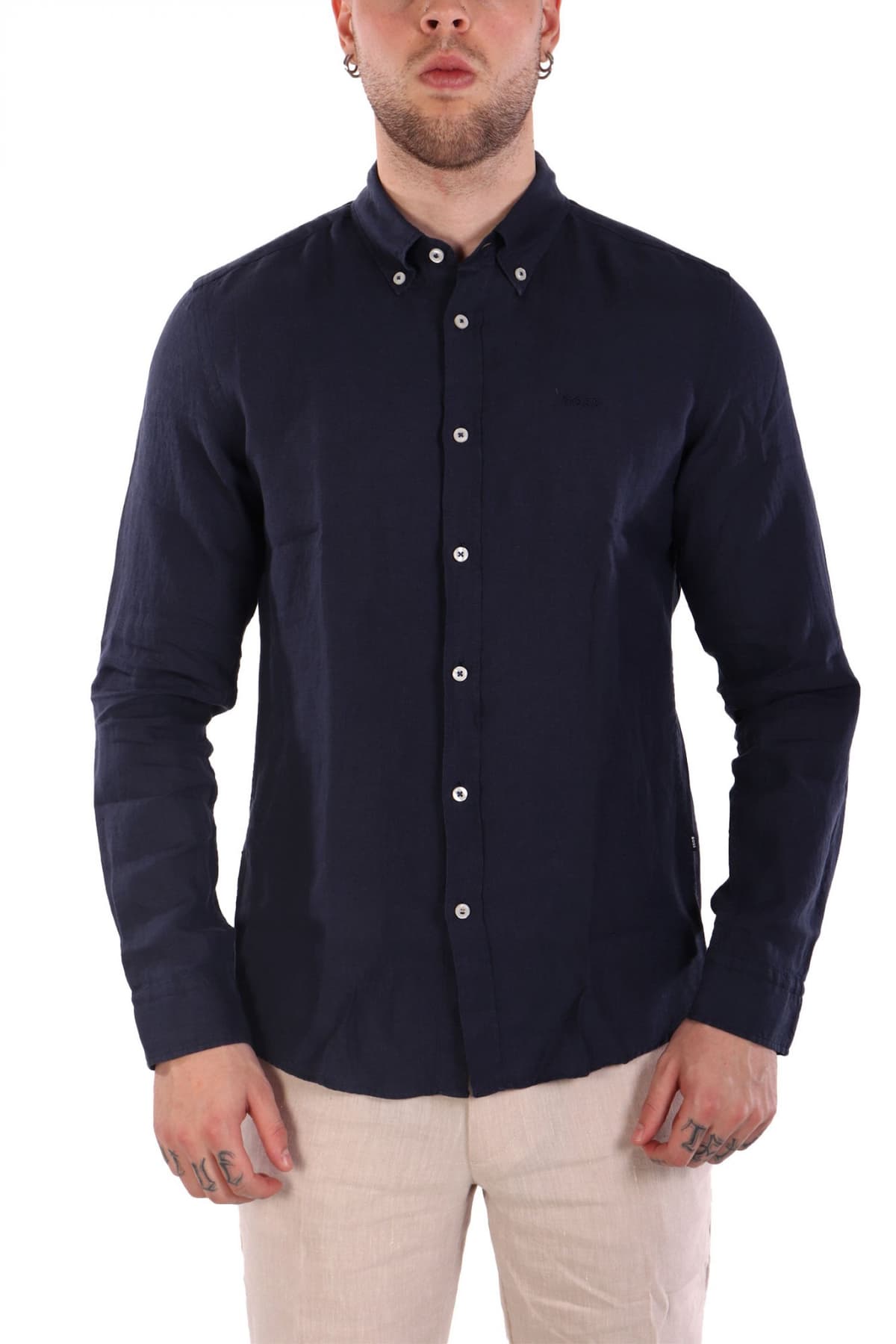 Men's Shirts Boss Khaki