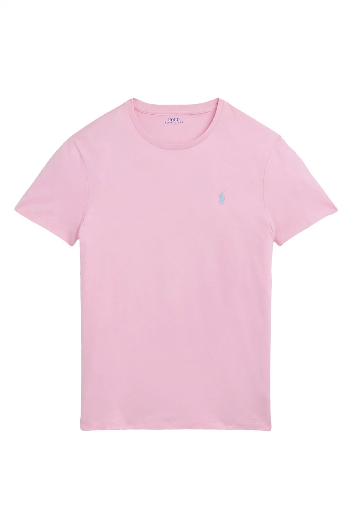 RALPH LAUREN T-SHIRT CUSTOM SLIM FIT LOGO ΡΟΖ
