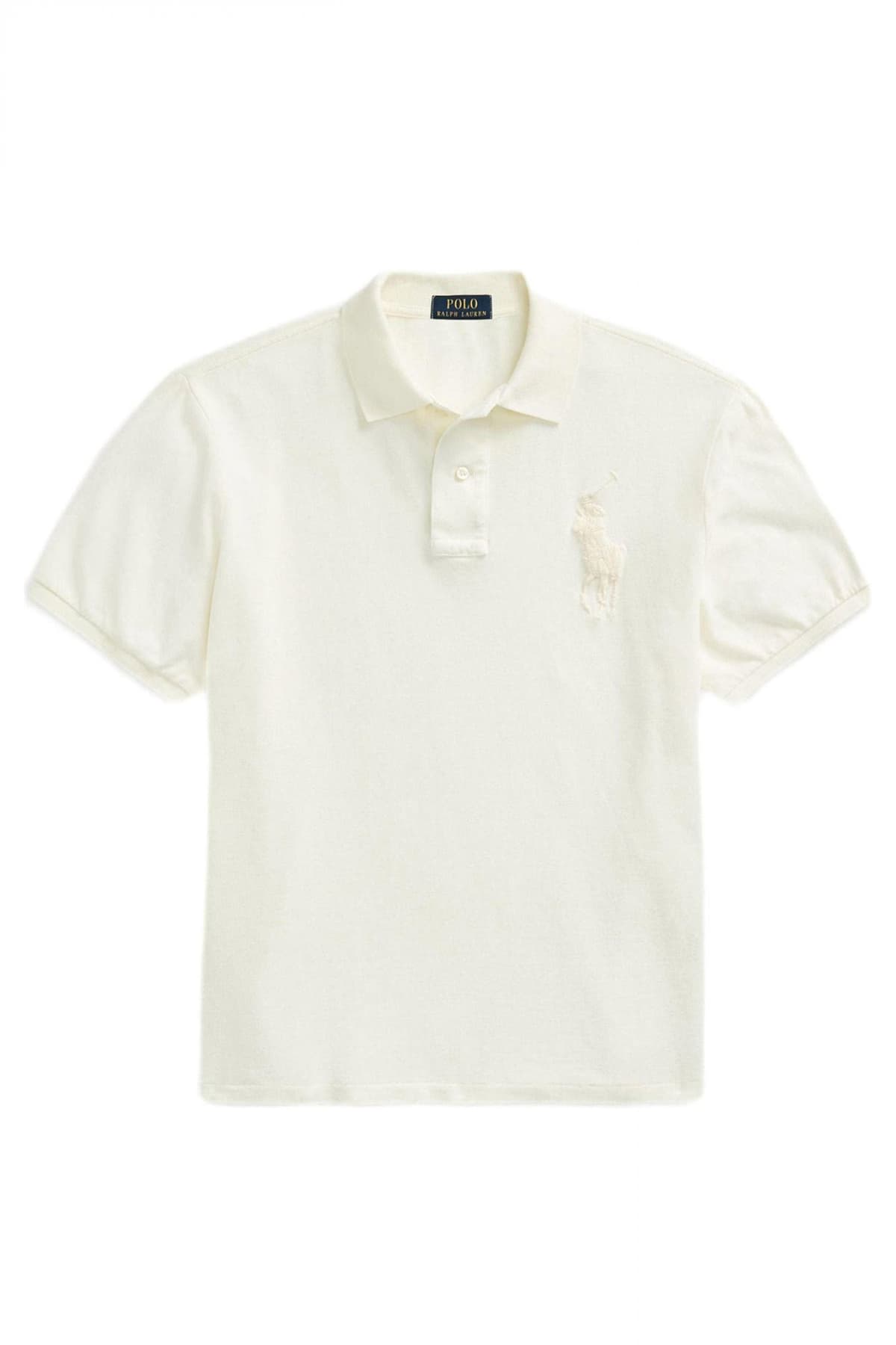 RALPH LAUREN POLO CUSTOM SLIM FIT BIG LOGO ΕΚΡΟΥ