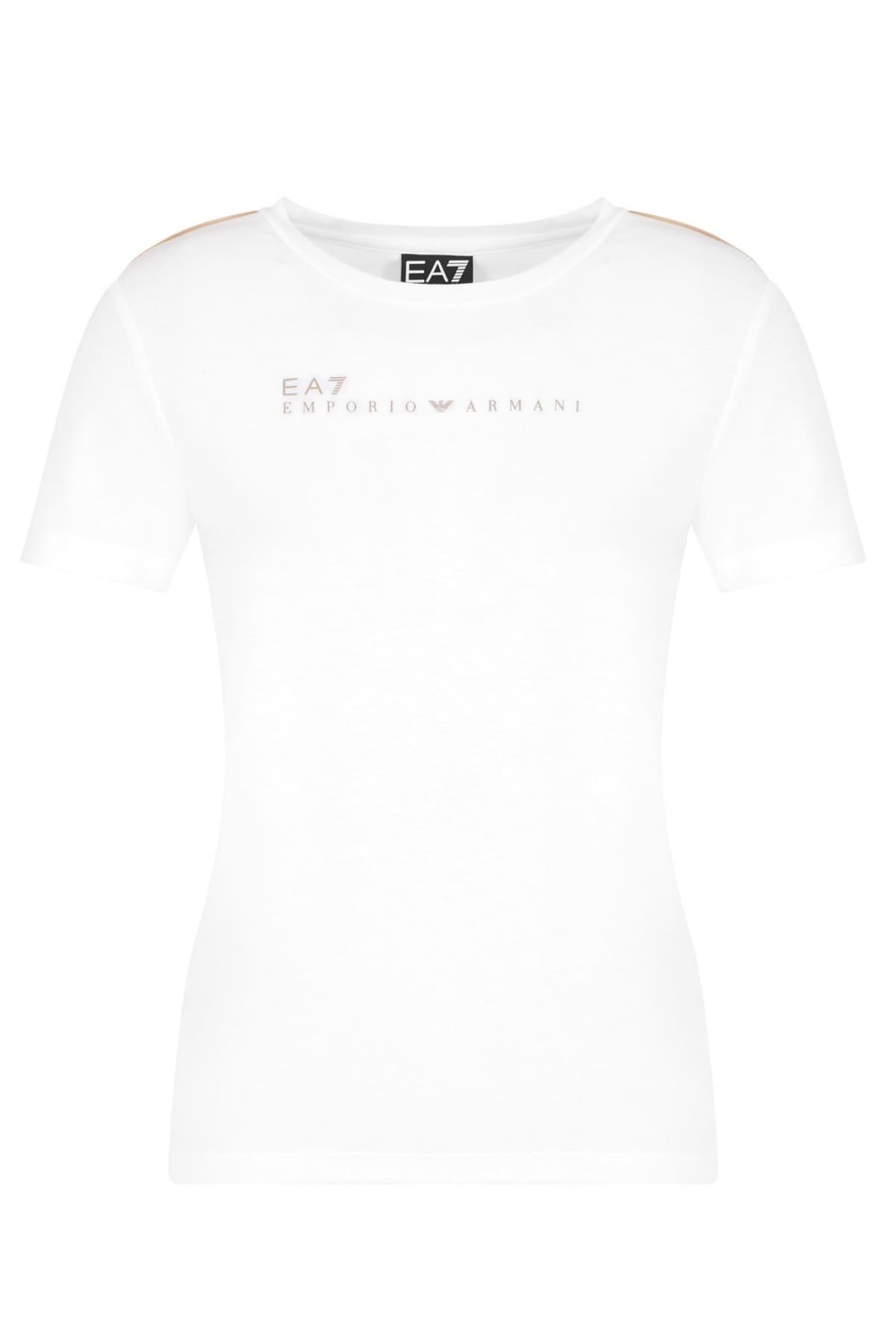 ARMANI 7 T-SHIRT LOGO ΛΕΥΚΟ