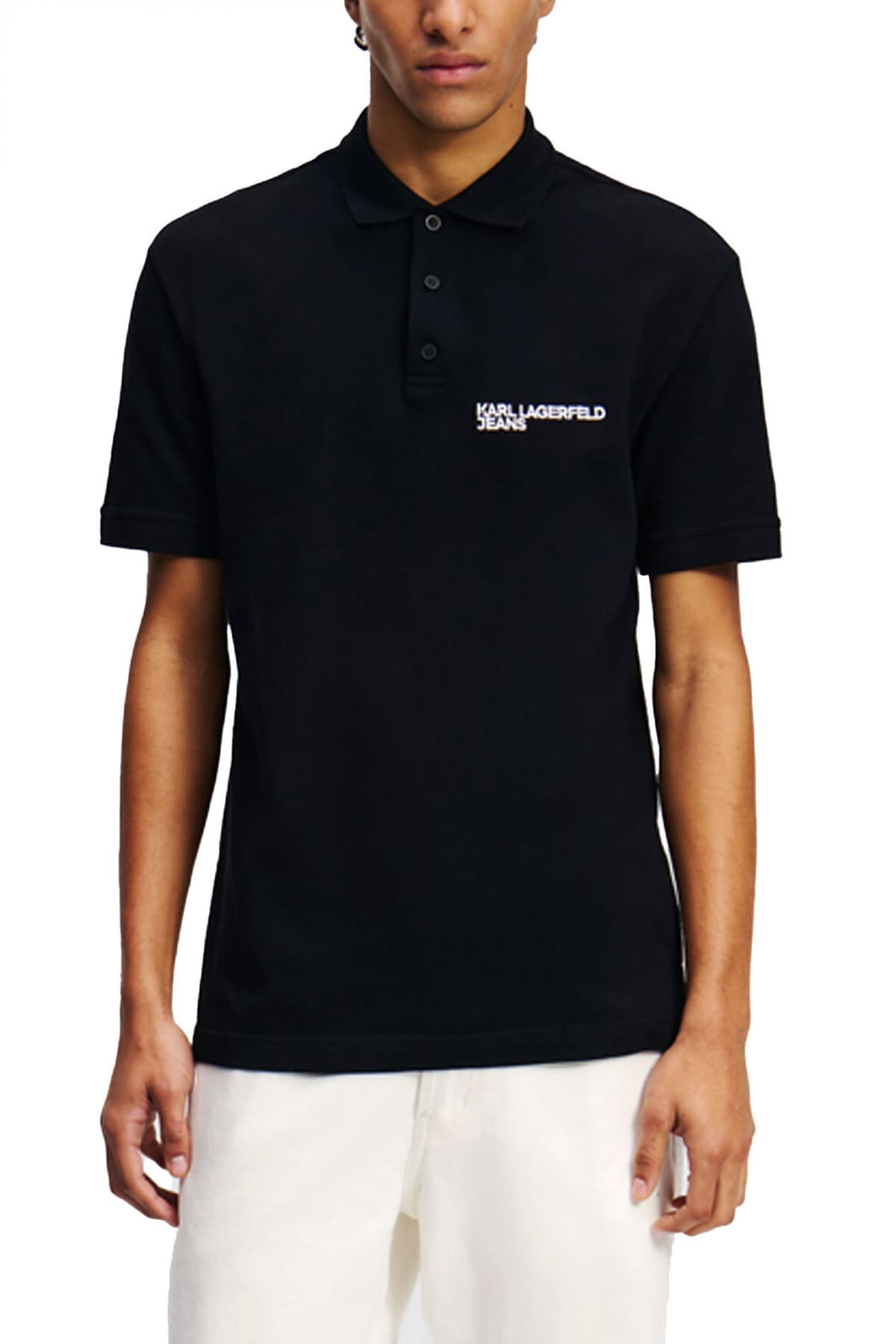 Men's Polo Shirts Karl Lagerfeld Jeans Black