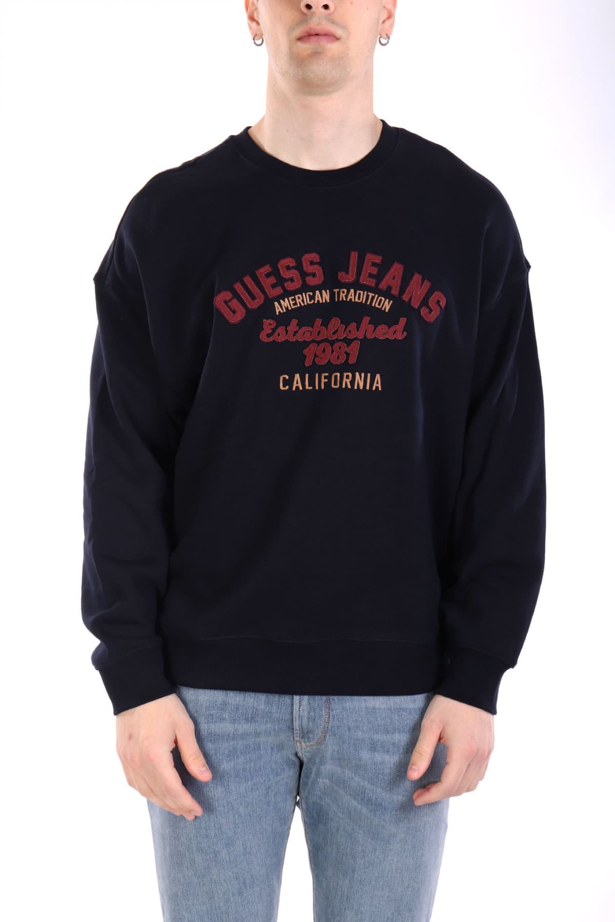 Men's Sweatshirts Guess Jeans Blue
