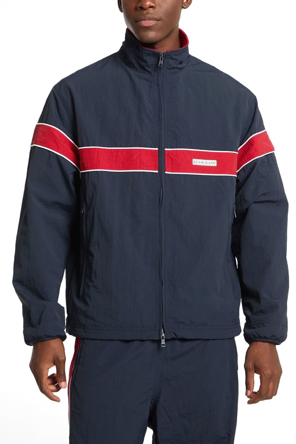 Men's Jackets & Coats Guess Jeans Red