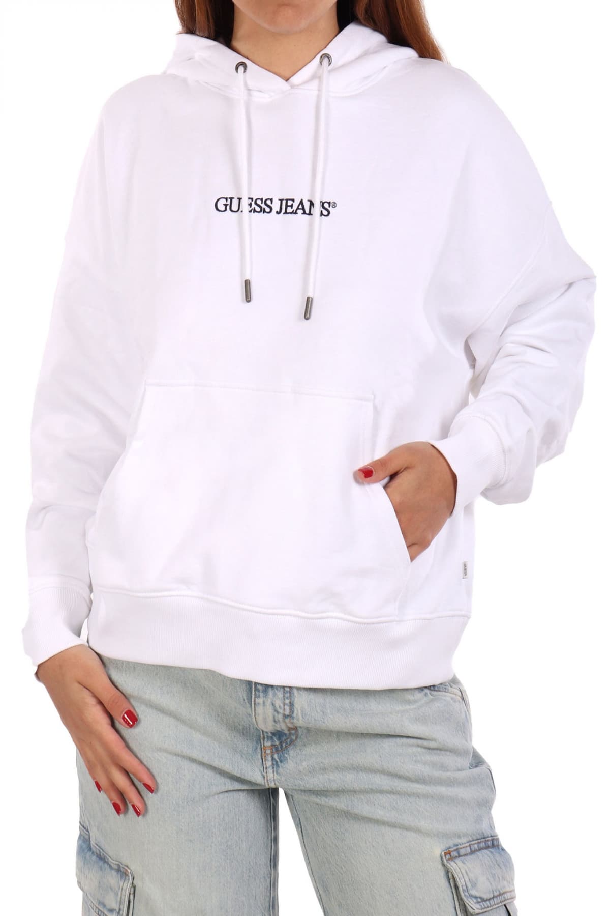 Women's Sweatshirts Guess Jeans White