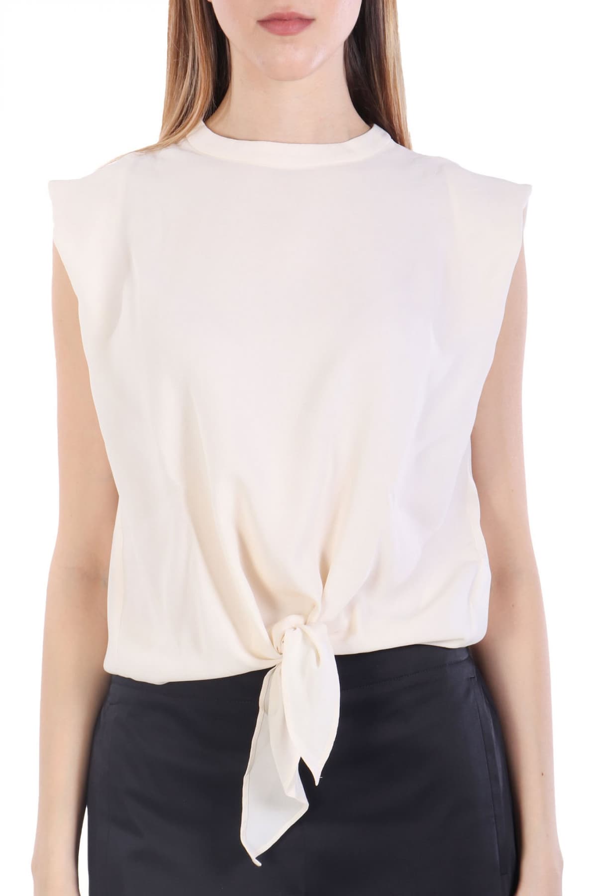 MARELLA MONOCHROME TOP IDEALE ΔΕΣΙΜΟ ΜΠΡΟΣΤΑ ΕΚΡΟΥ