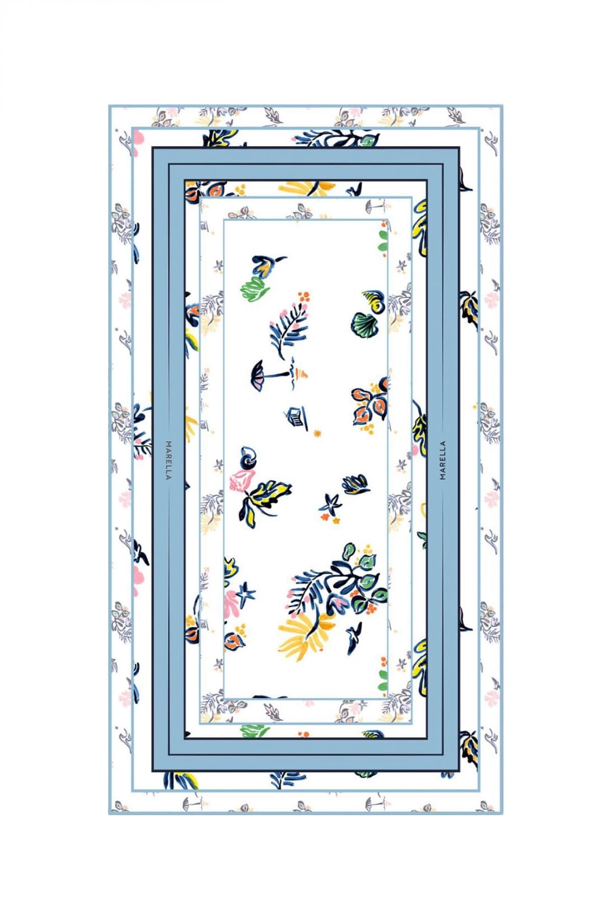 MARELLA ΦΟΥΛΑΡΙ IMMERSO LOGO ΣΙΕΛ-ΛΕΥΚΟ