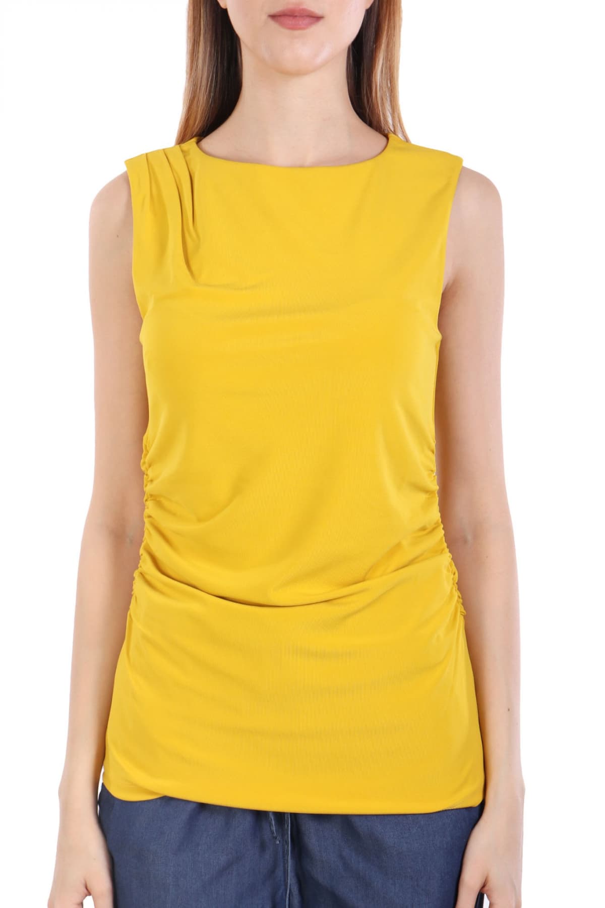 MARELLA TOP GIFT ΝΤΡΑΠΕ ΠΛΑΙ ΜΑΥΡΟ