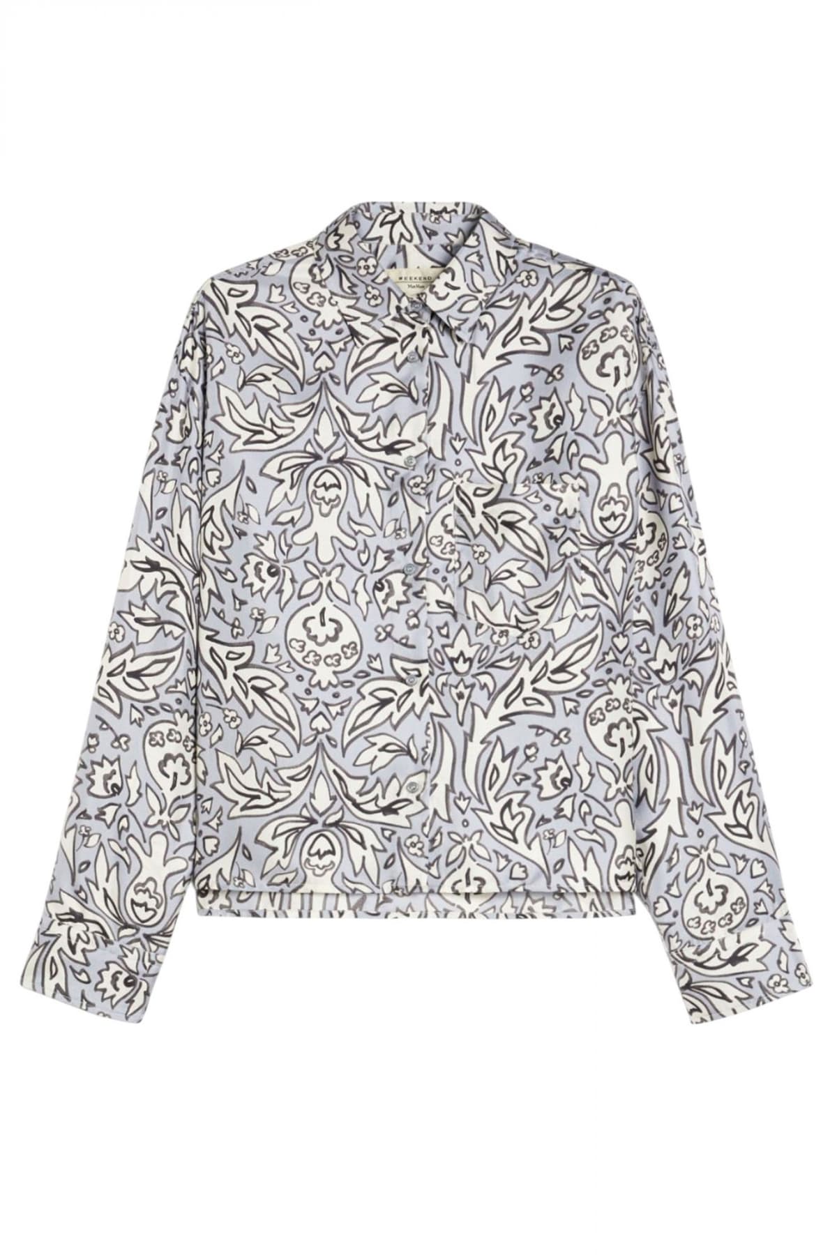 MAX MARA WEEKEND ΠΟΥΚΑΜΙΣΟ ENFASI ΜΕΤΑΞΩΤΟ ΕΜΠΡΙΜΕ ΕΚΡΟΥ-ΜΠΛΕ