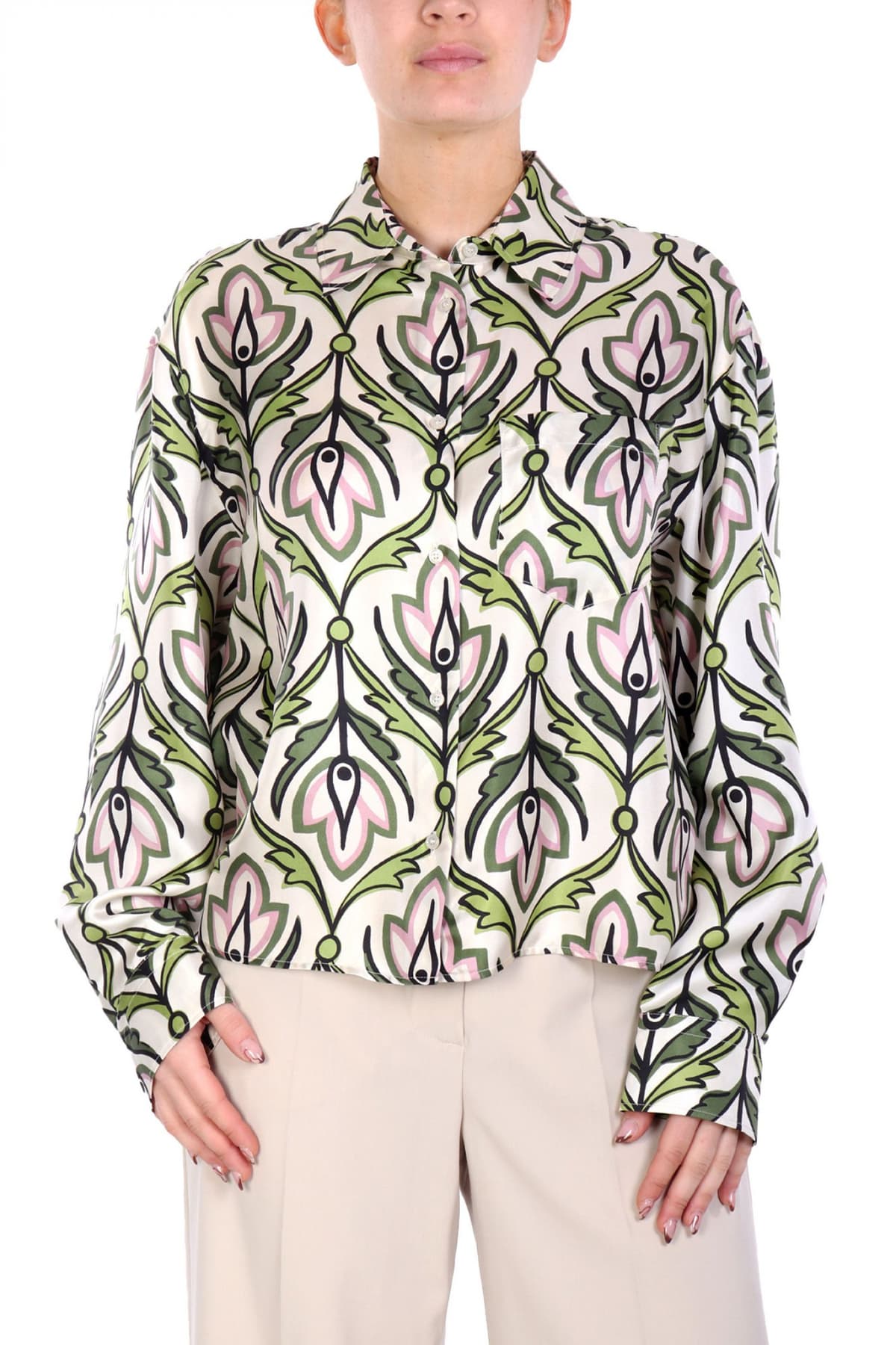 MAX MARA WEEKEND ΠΟΥΚΑΜΙΣΟ ENFASI ΜΕΤΑΞΩΤΟ ΕΜΠΡΙΜΕ ΕΚΡΟΥ-ΜΠΛΕ