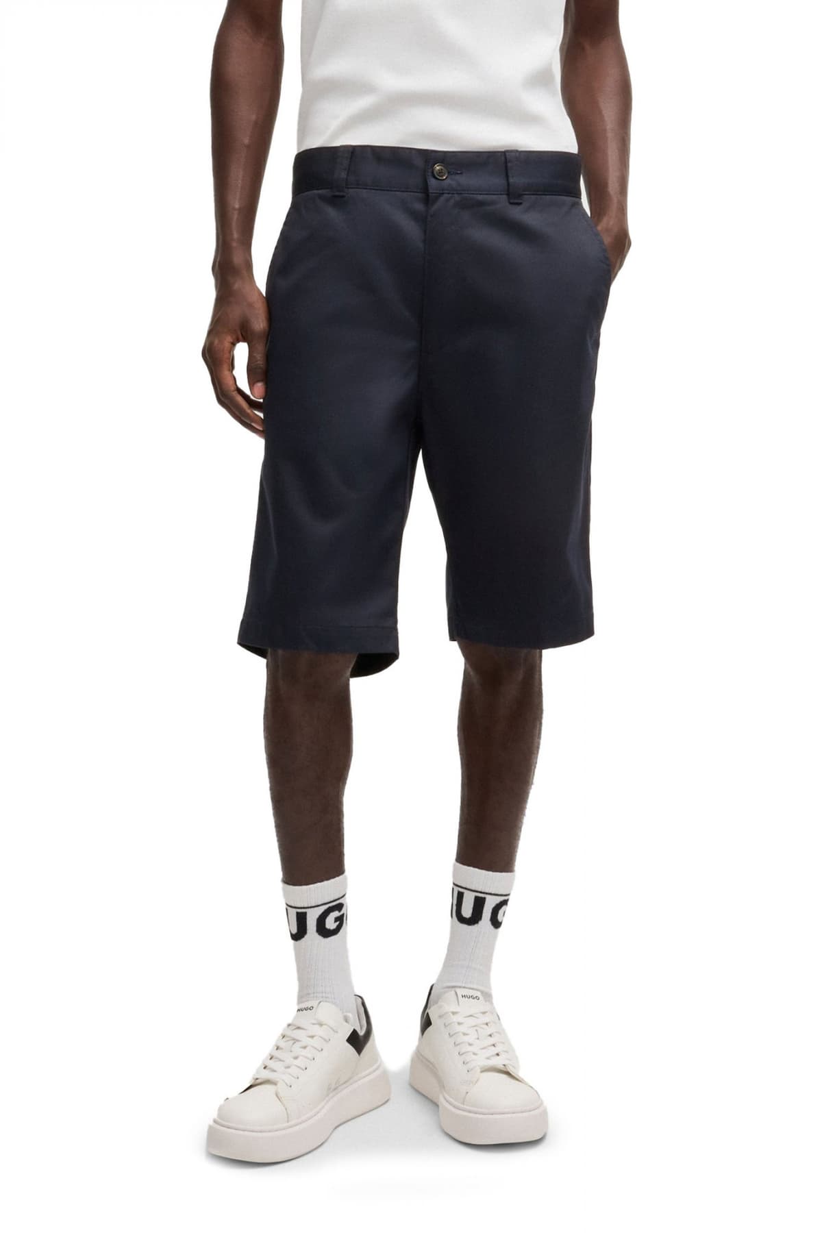 HUGO ΒΕΡΜΟΥΔΑ CHINO DARIK241 ΜΑΥΡΟ