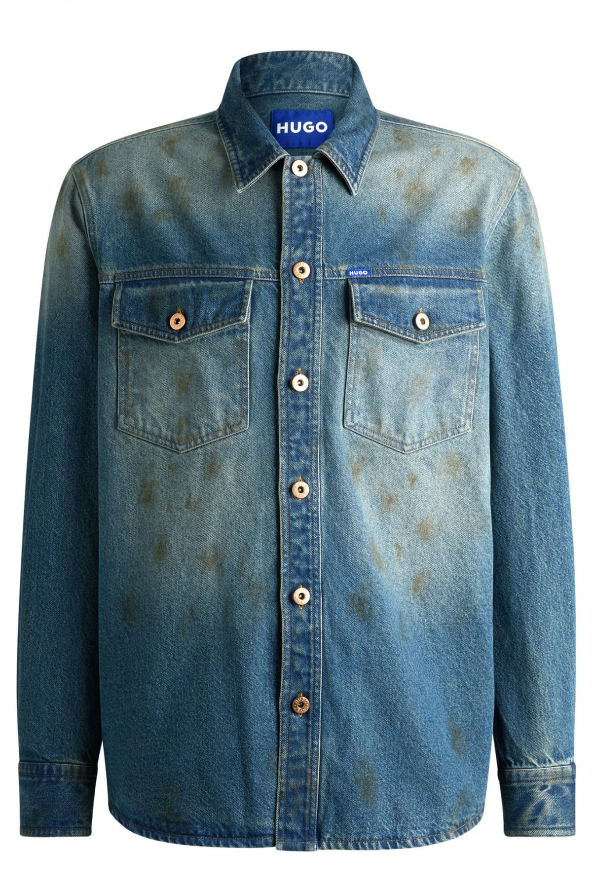 Men's Shirts Hugo Blue Blue