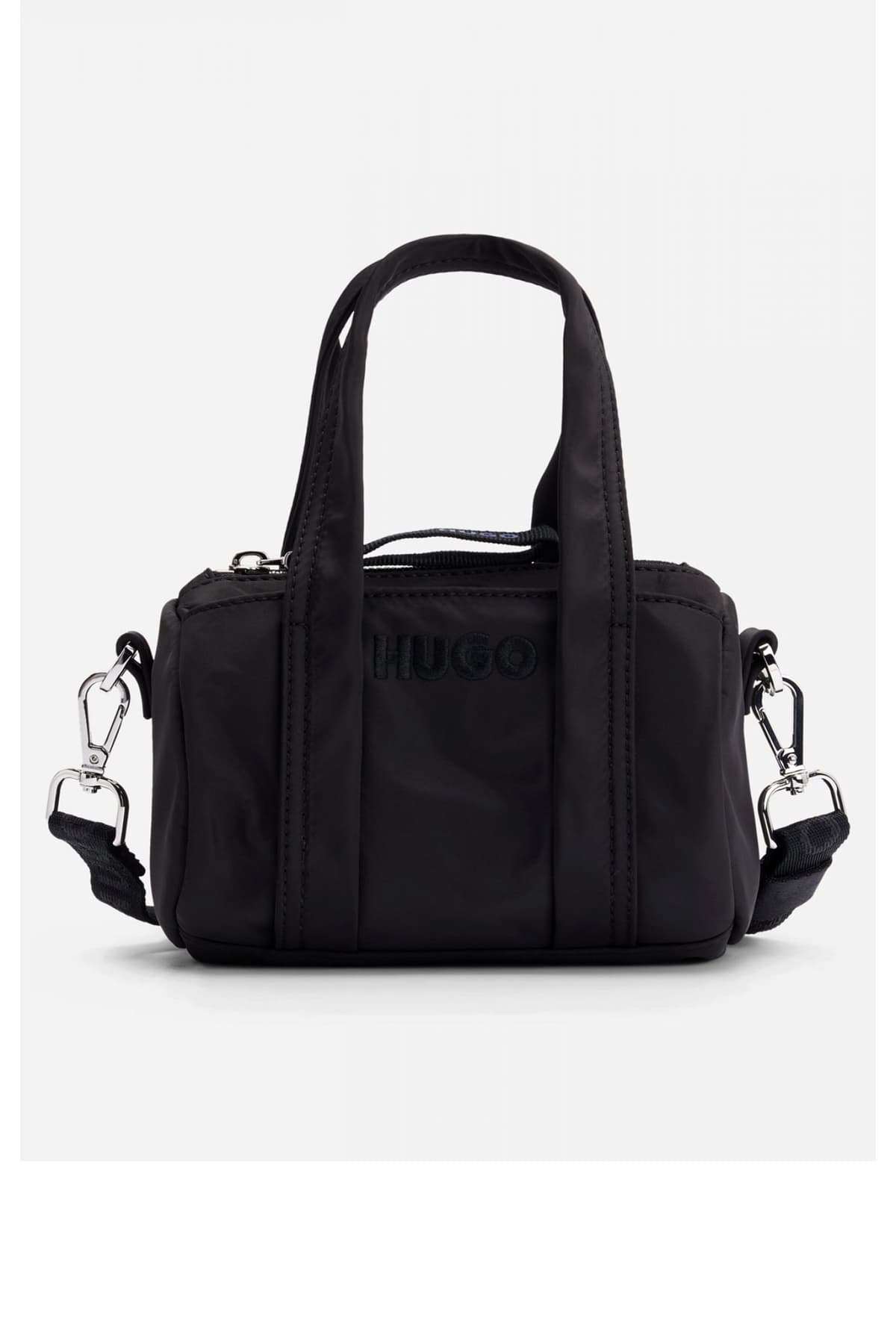 HUGO BLUE ΤΣΑΝΤΑΚI CROSSBODY ROSELYN DUFFLE ΜΑΥΡΟ