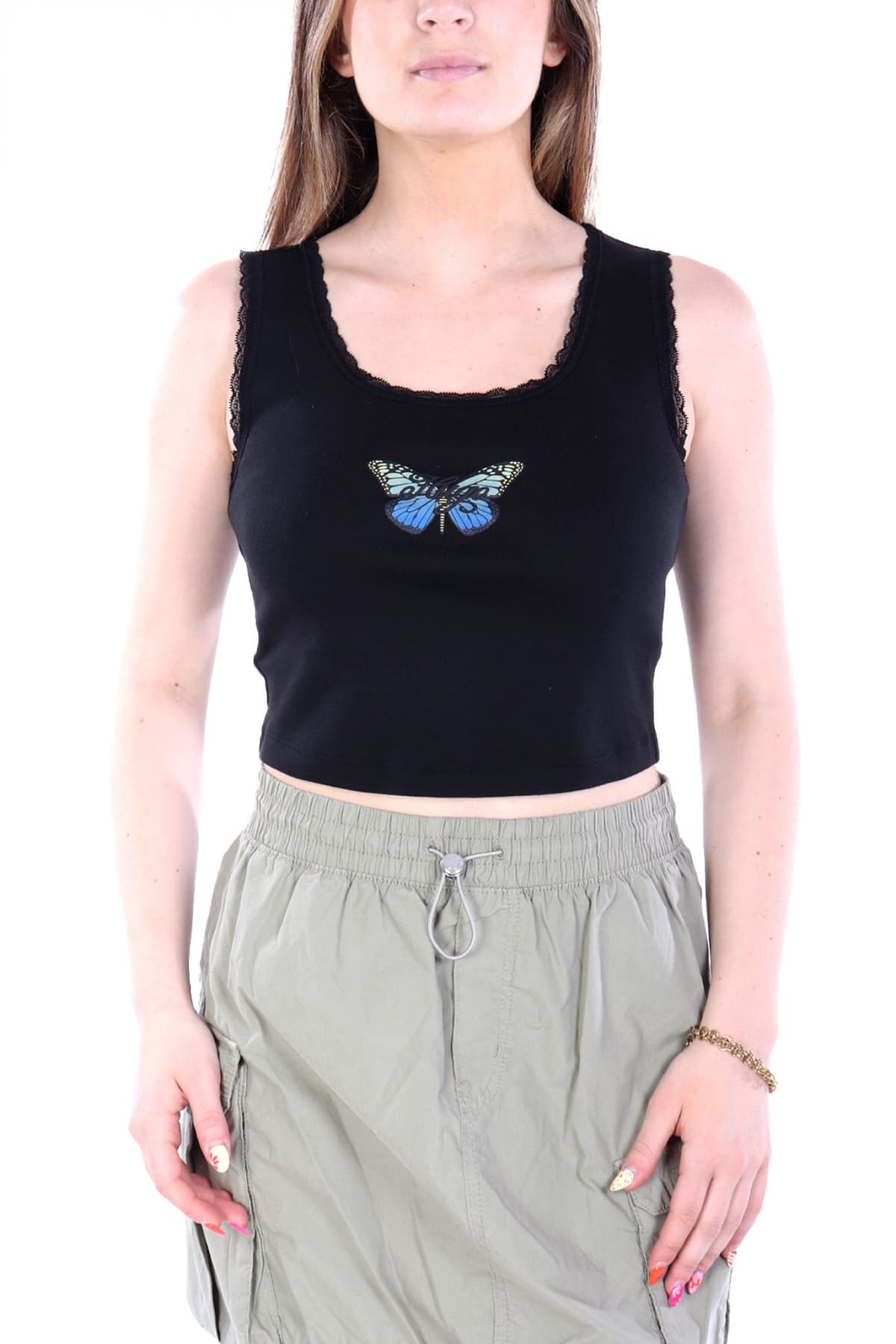 HUGO BLUE TANK TOP DELARINA_B ΔΑΝΤΕΛΑ LOGO ΜΑΥΡΟ