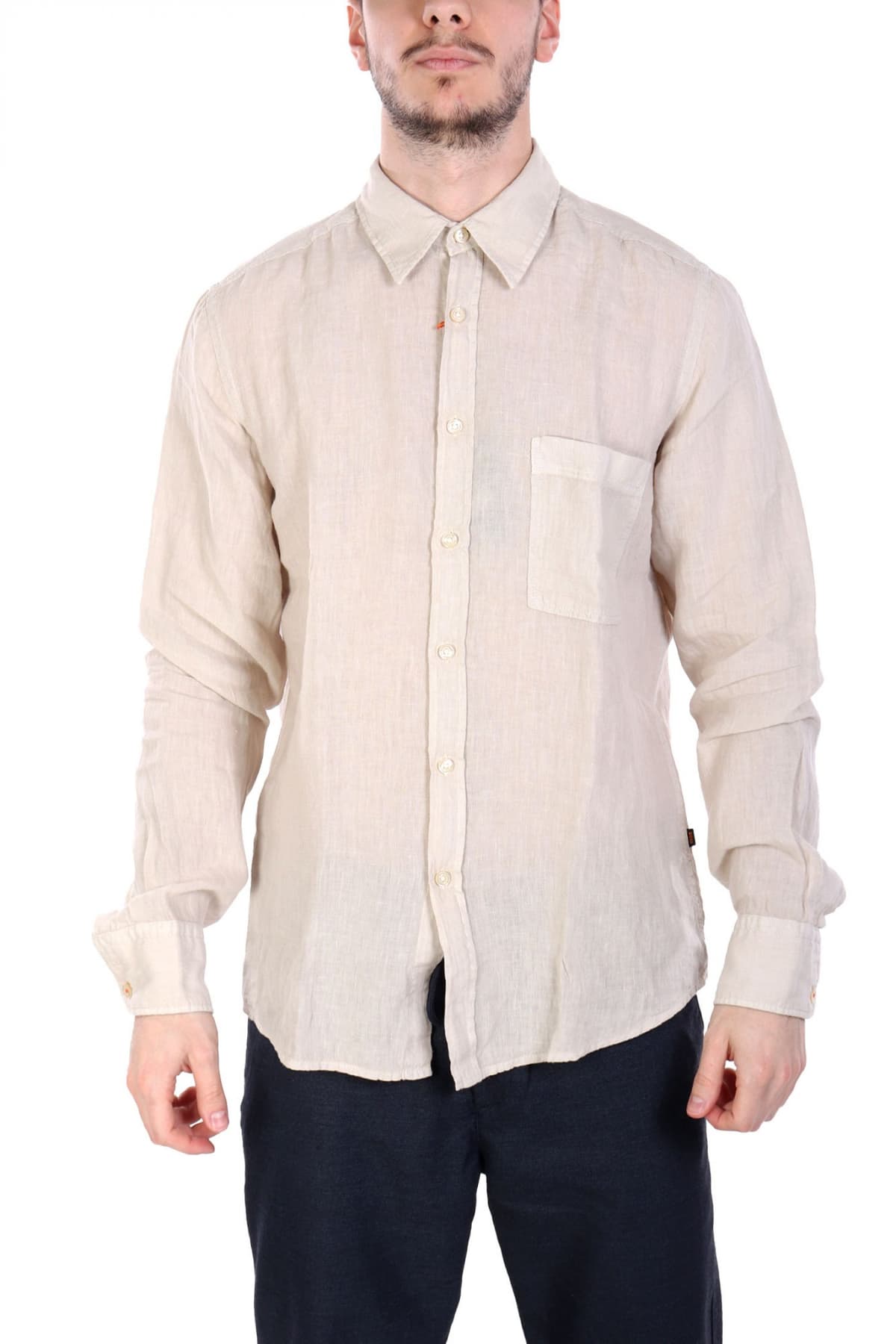 Men's Shirts Boss Beige