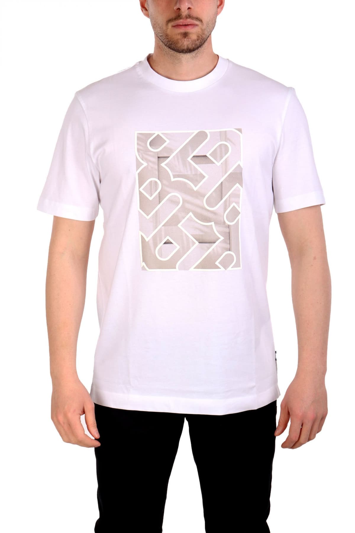 BOSS T-SHIRT H-TAUT 81 ΛΕΥΚΟ