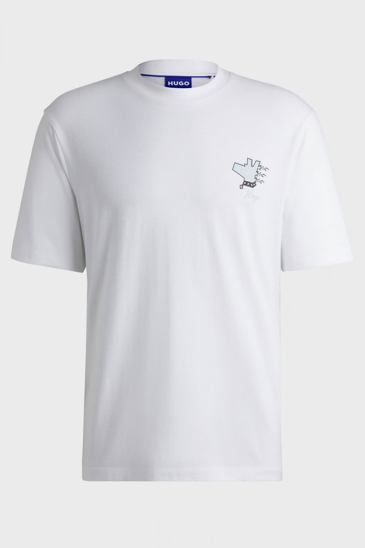 HUGO BLUE T-SHIRT NEBULOP ΛΕΥΚΟ