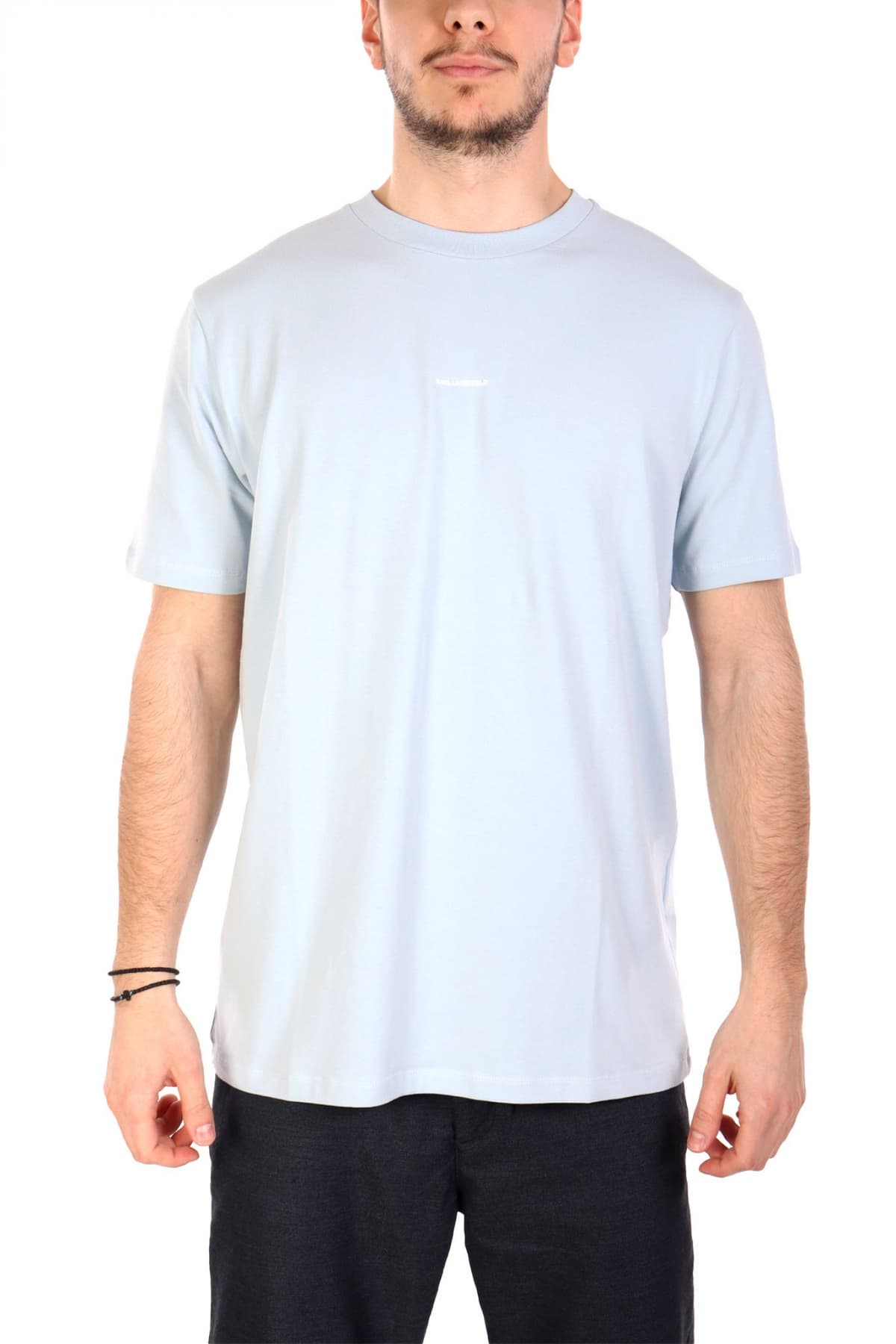 KARL LAGERFELD T-SHIRT LOGO ΜΑΥΡΟ