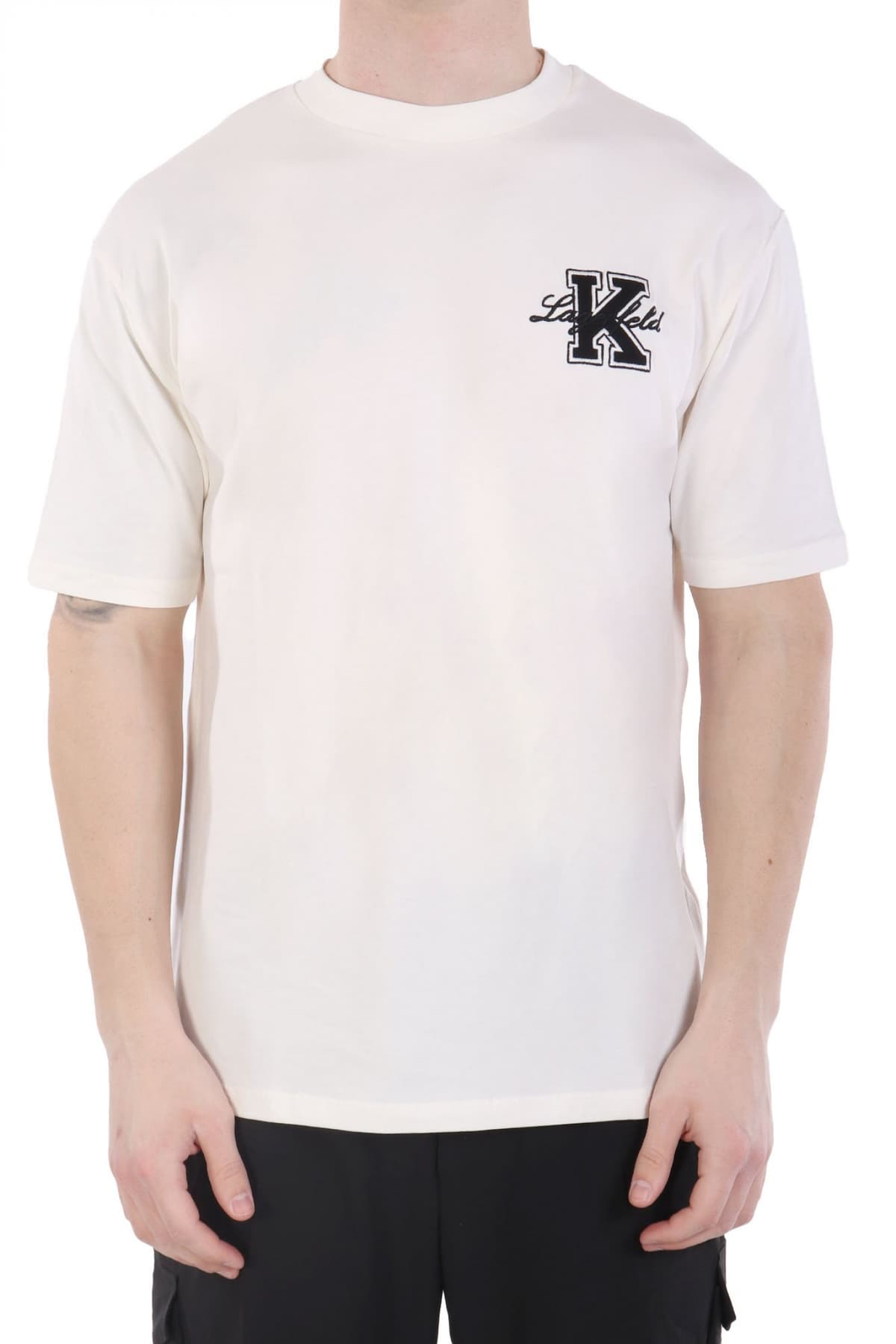 Men's T-Shirts Karl Lagerfeld Ecru