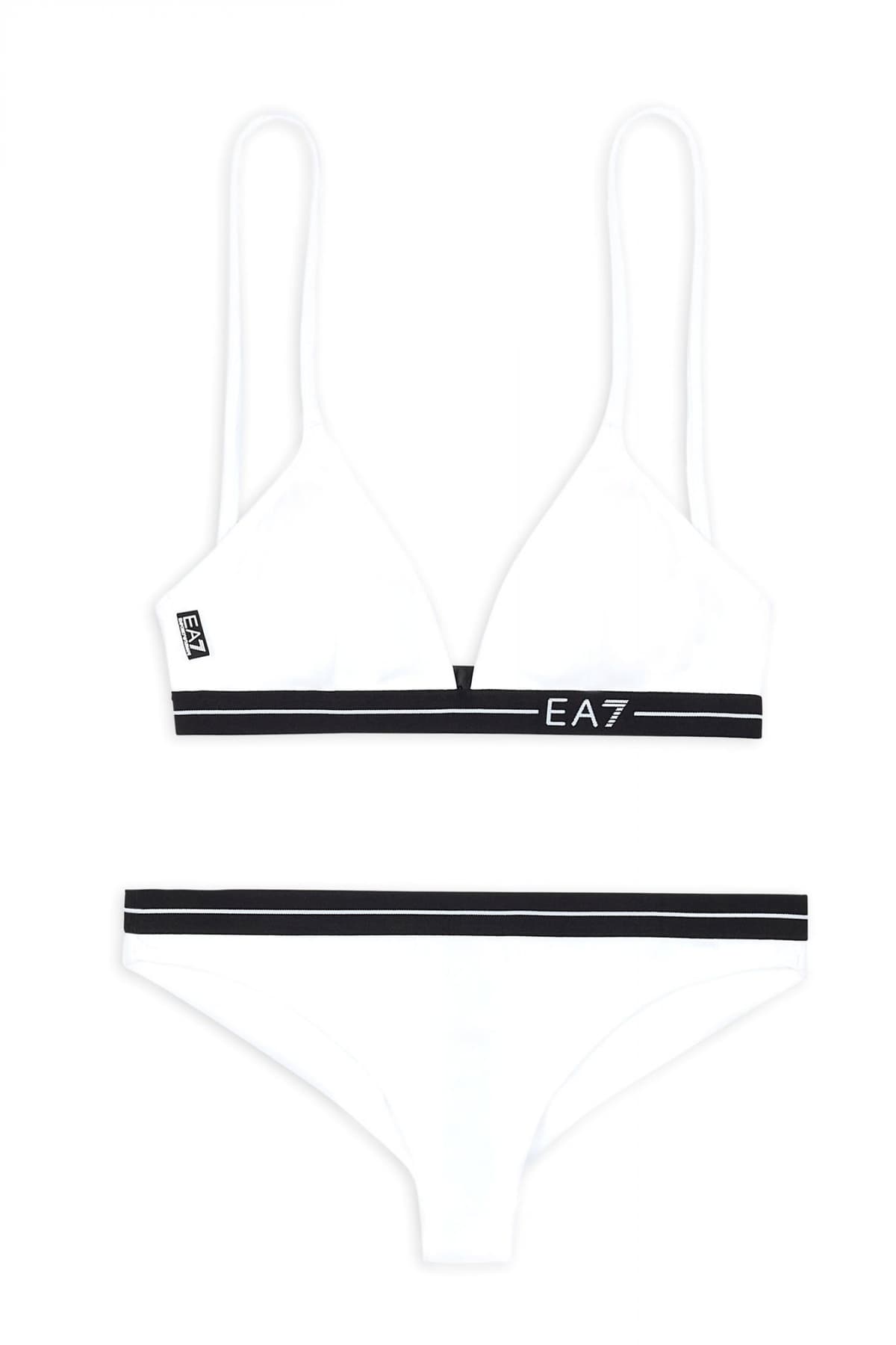 ARMANI 7 ΜΑΓΙΟ ΜΠΙΚΙΝΙ LOGO ΛΕΥΚΟ