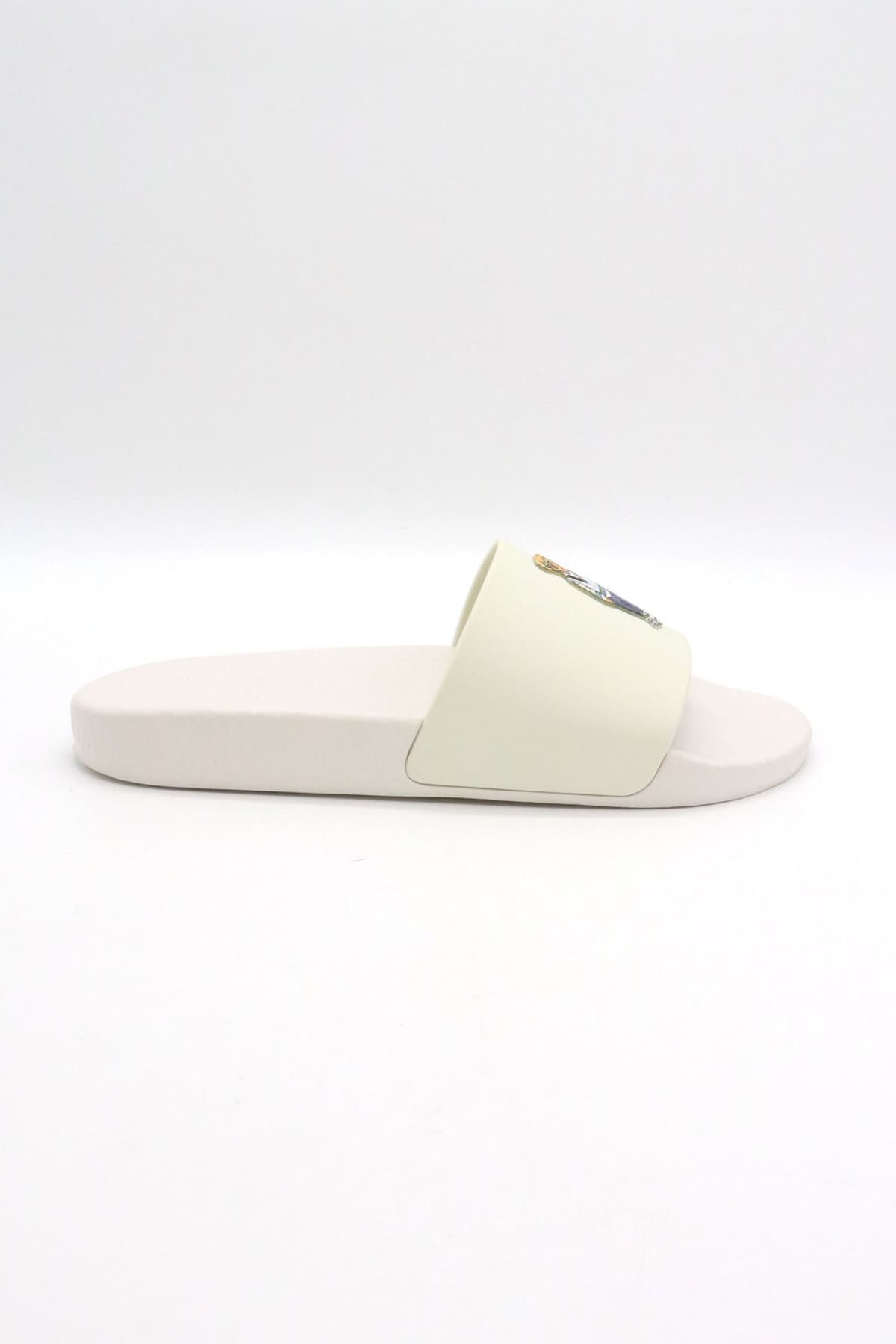 RALPH LAUREN ΠΑΝΤΟΦΛΕΣ POLO SLIDE-SN-SLI LOGO BEAR ΛΕΥΚΟ