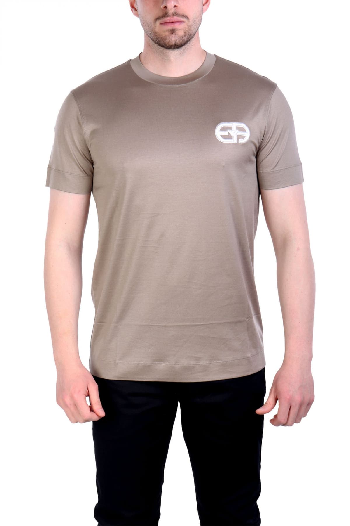 EMPORIO ARMANI T-SHIRT LOGO ΜΠΛΕ