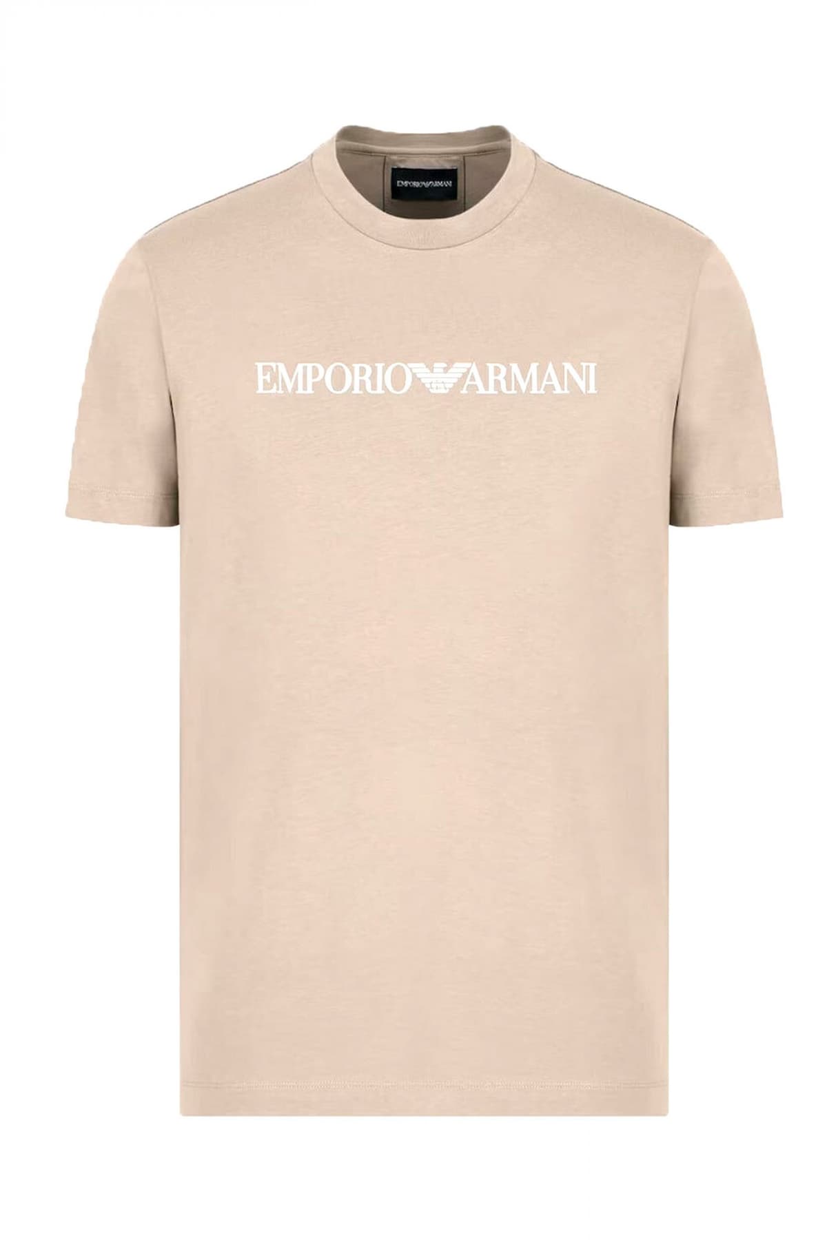 EMPORIO ARMANI T-SHIRT LOGO ΜΠΕΖ-ΓΚΡΙ
