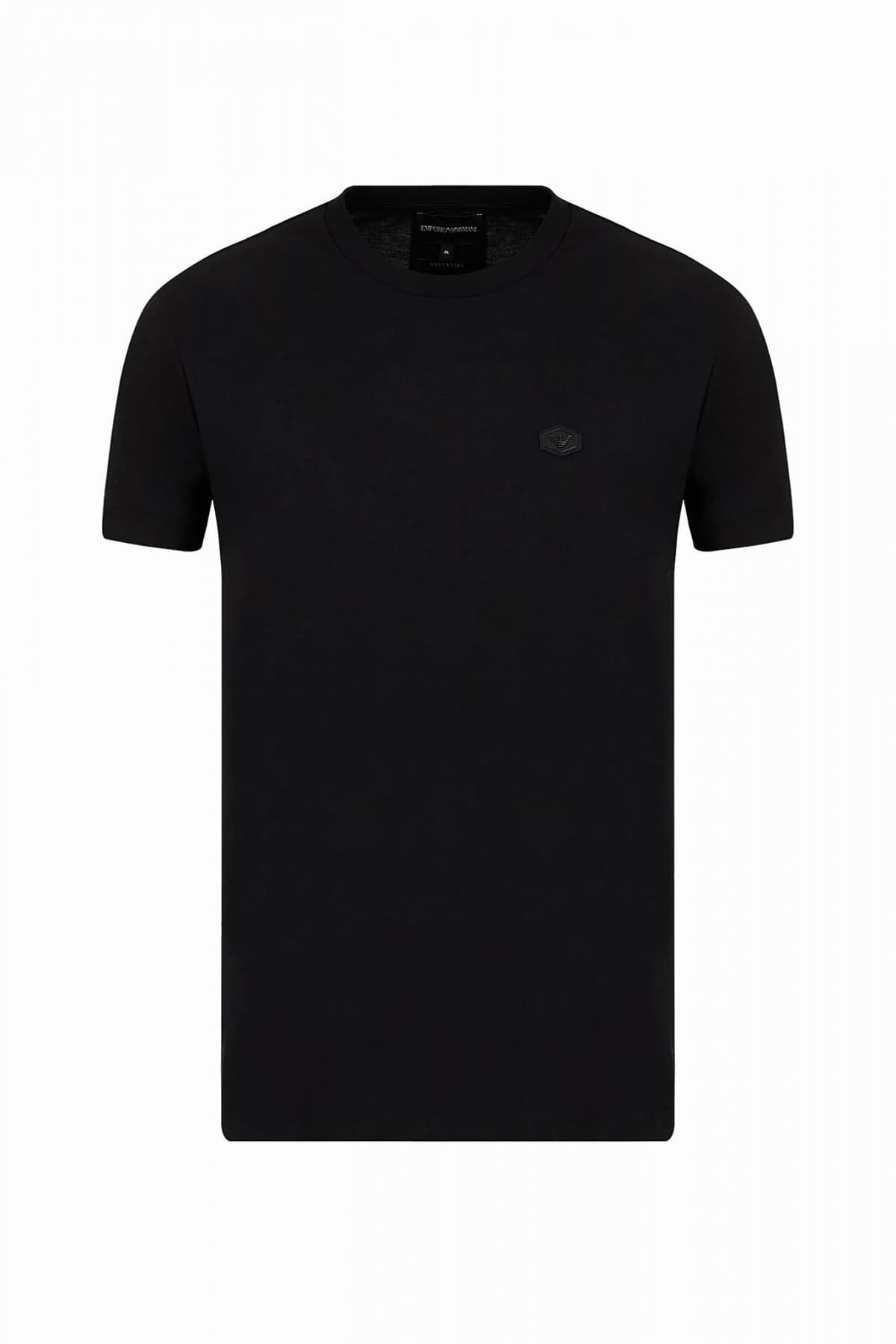 EMPORIO ARMANI T-SHIRT LOGO ΜΑΥΡΟ