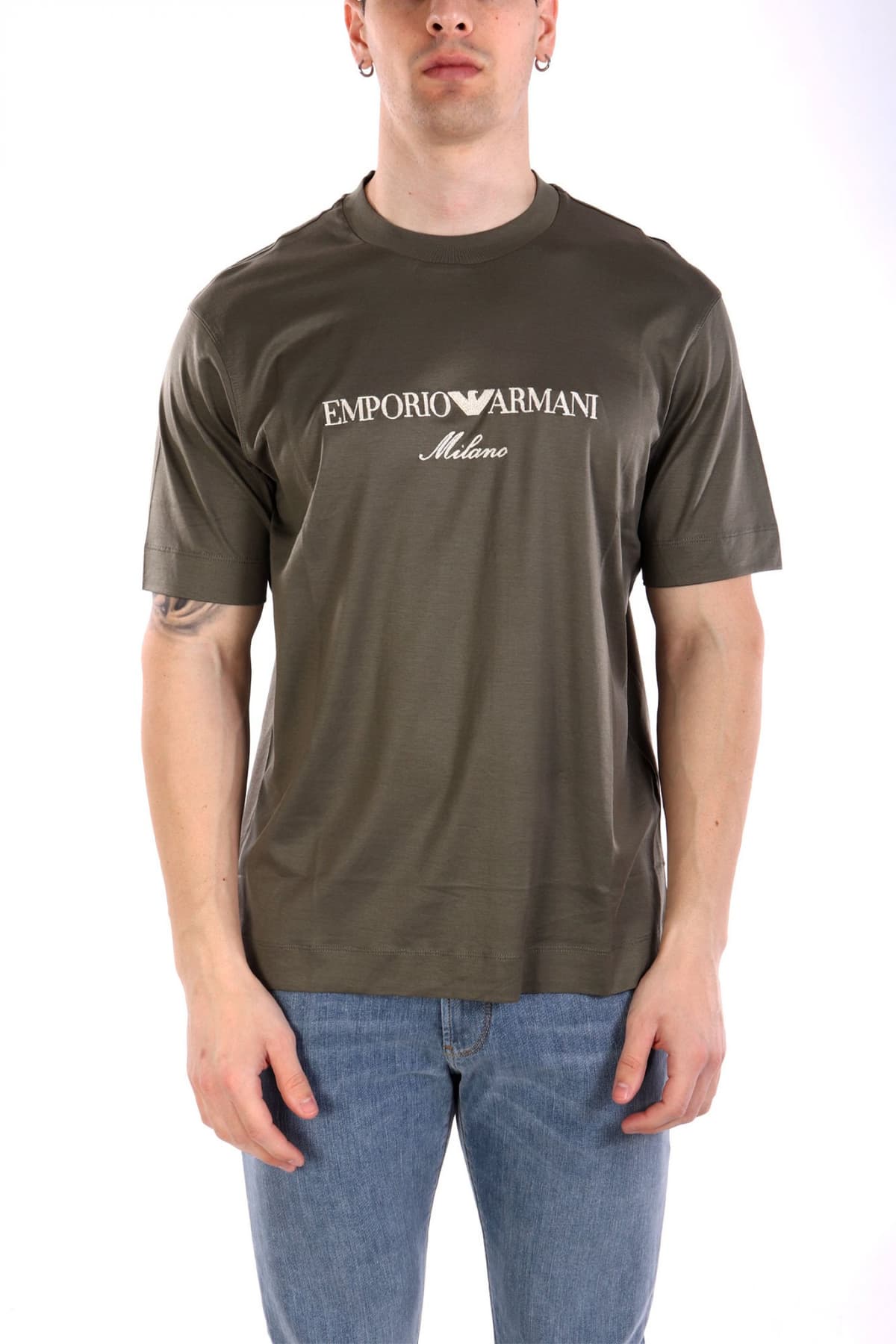 Men's T-Shirts Emporio Armani Khaki
