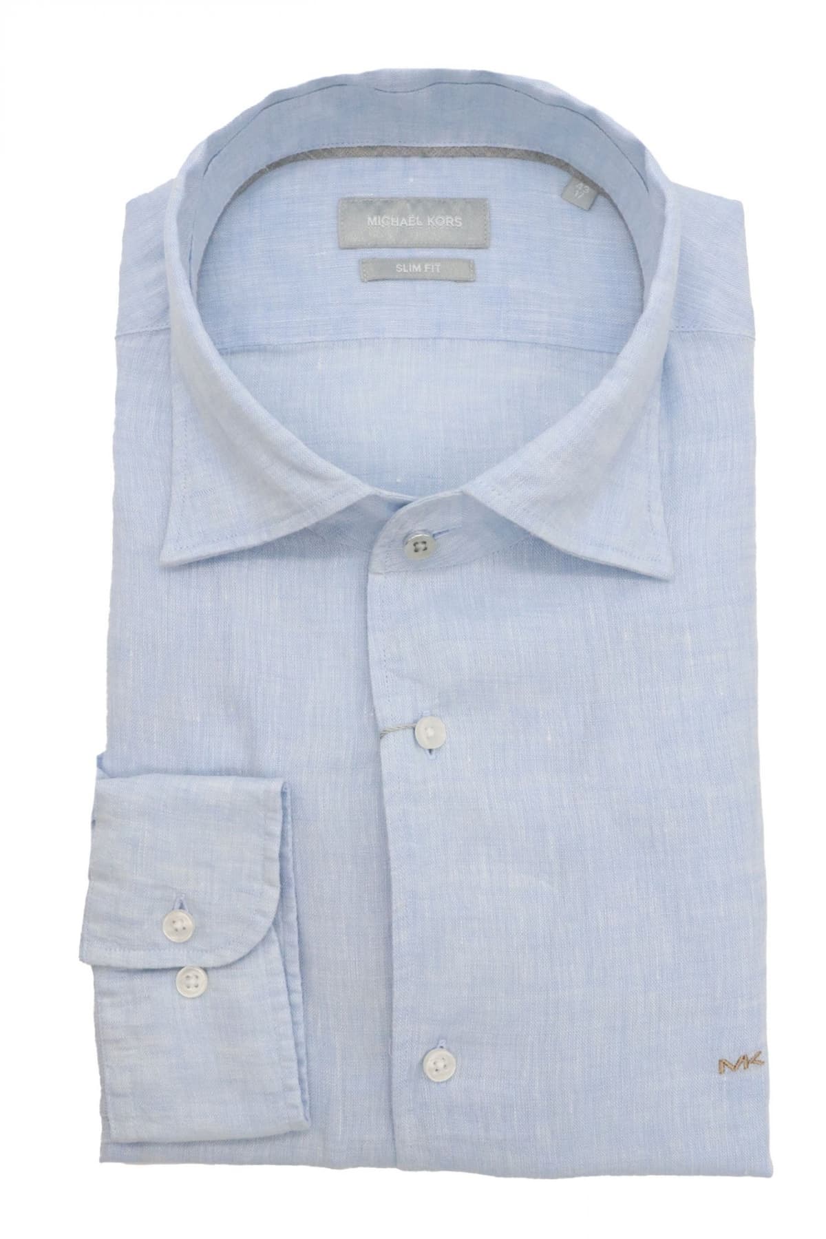 MICHAEL KORS ΠΟΥΚΑΜΙΣΟ SLIM FIT ΛΙΝΟ ΡΟΖ