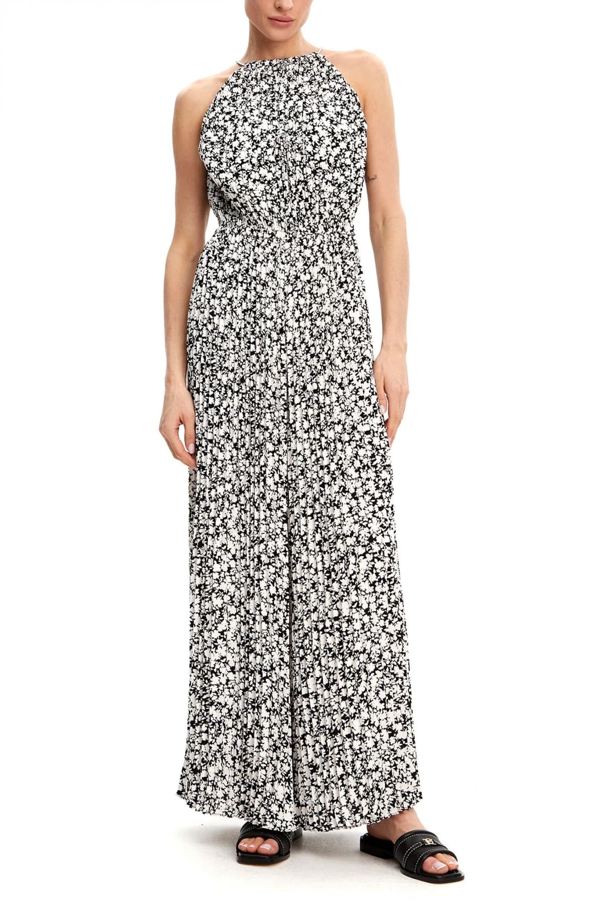 MICHAEL KORS ΟΛΟΣΩΜΗ ΦΟΡΜΑ ΠΛΙΣΕ ΛΕΥΚΟ-ΜΑΥΡΟ