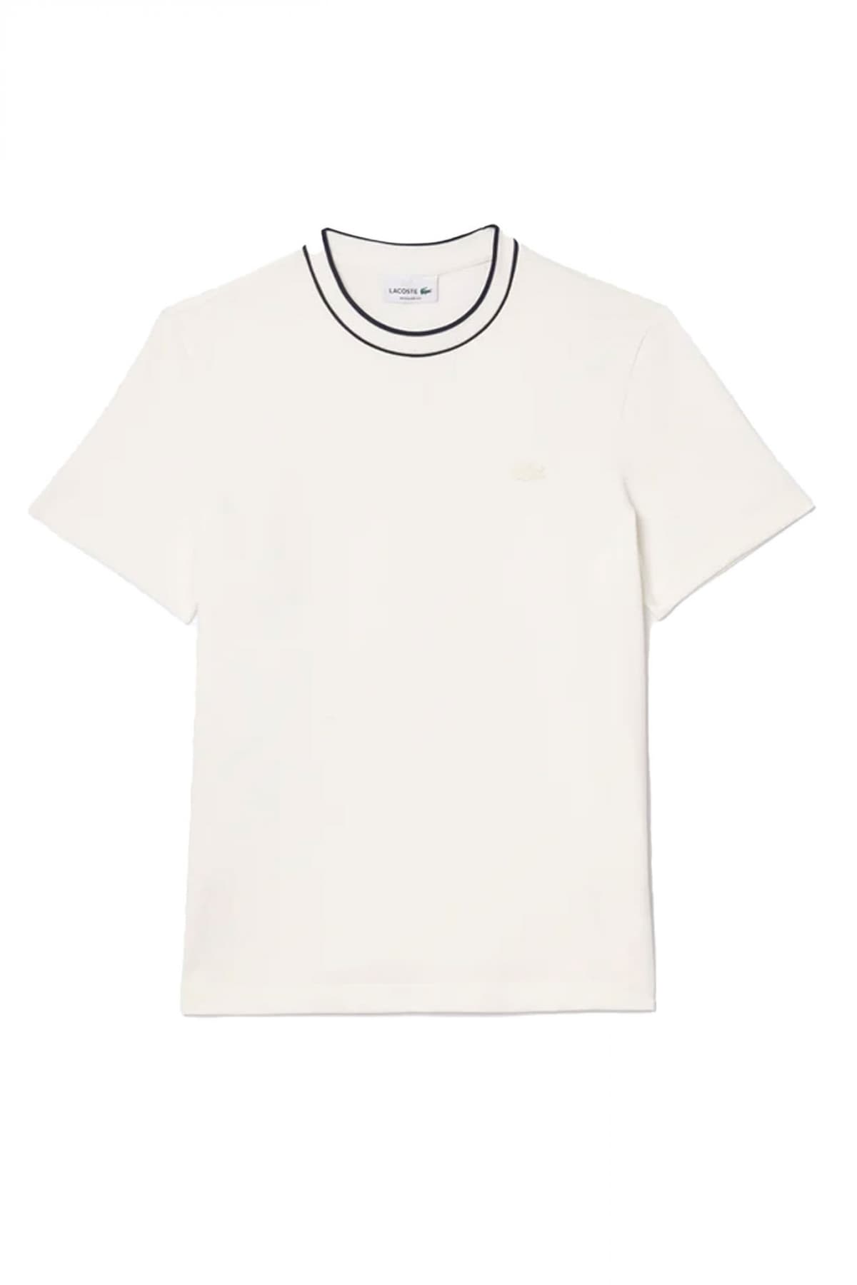 LACOSTE T-SHIRT REGULAR FIT LOGO ΥΠΟΛΕΥΚΟ