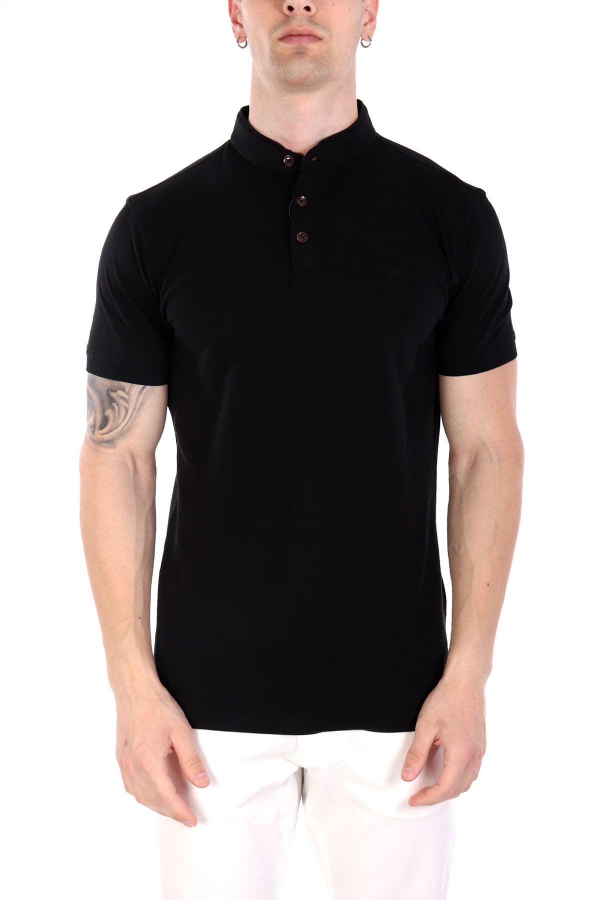 DORS POLO MAO LOGO ΜΑΥΡΟ