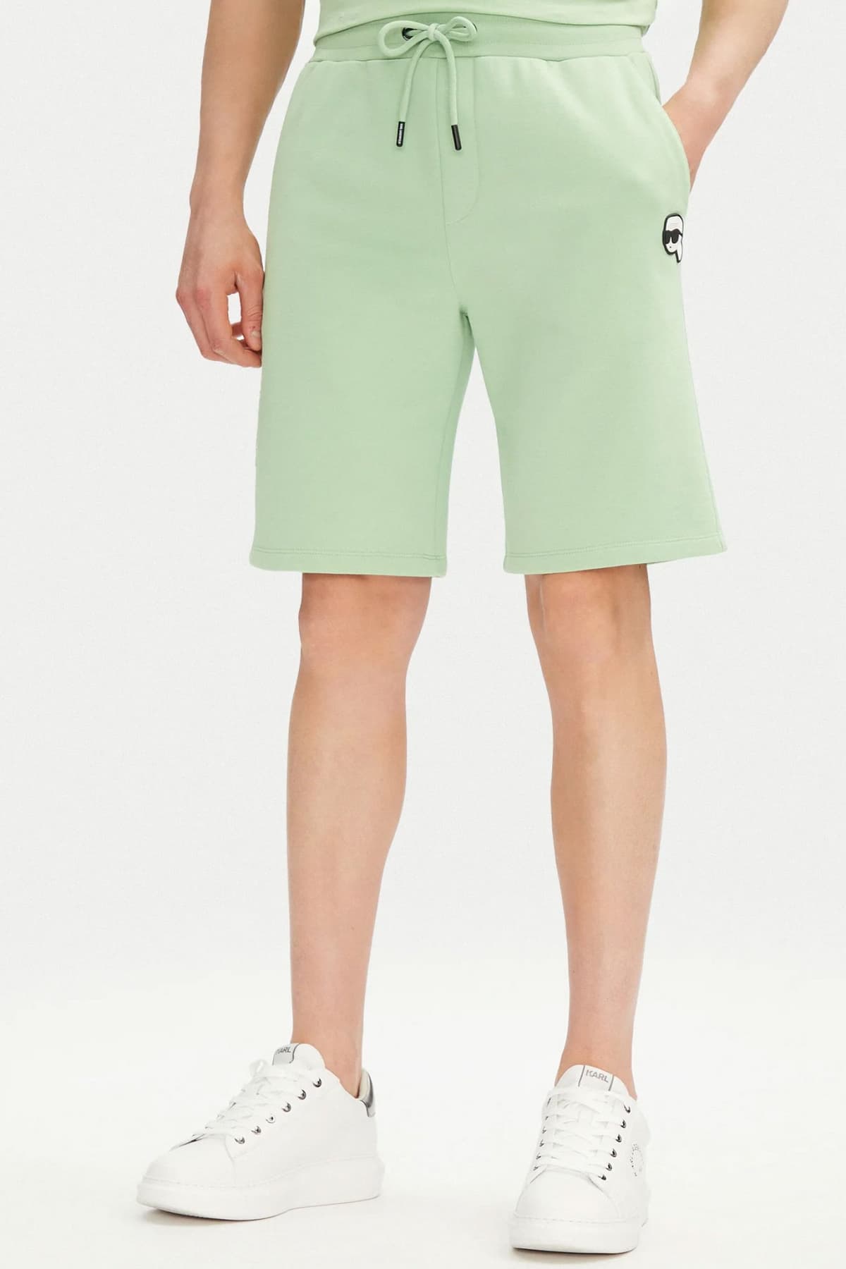 KARL LAGERFELD ΒΕΡΜΟΥΔΑ ΦΟΥΤΕΡ LOGO ΜΑΥΡΟ