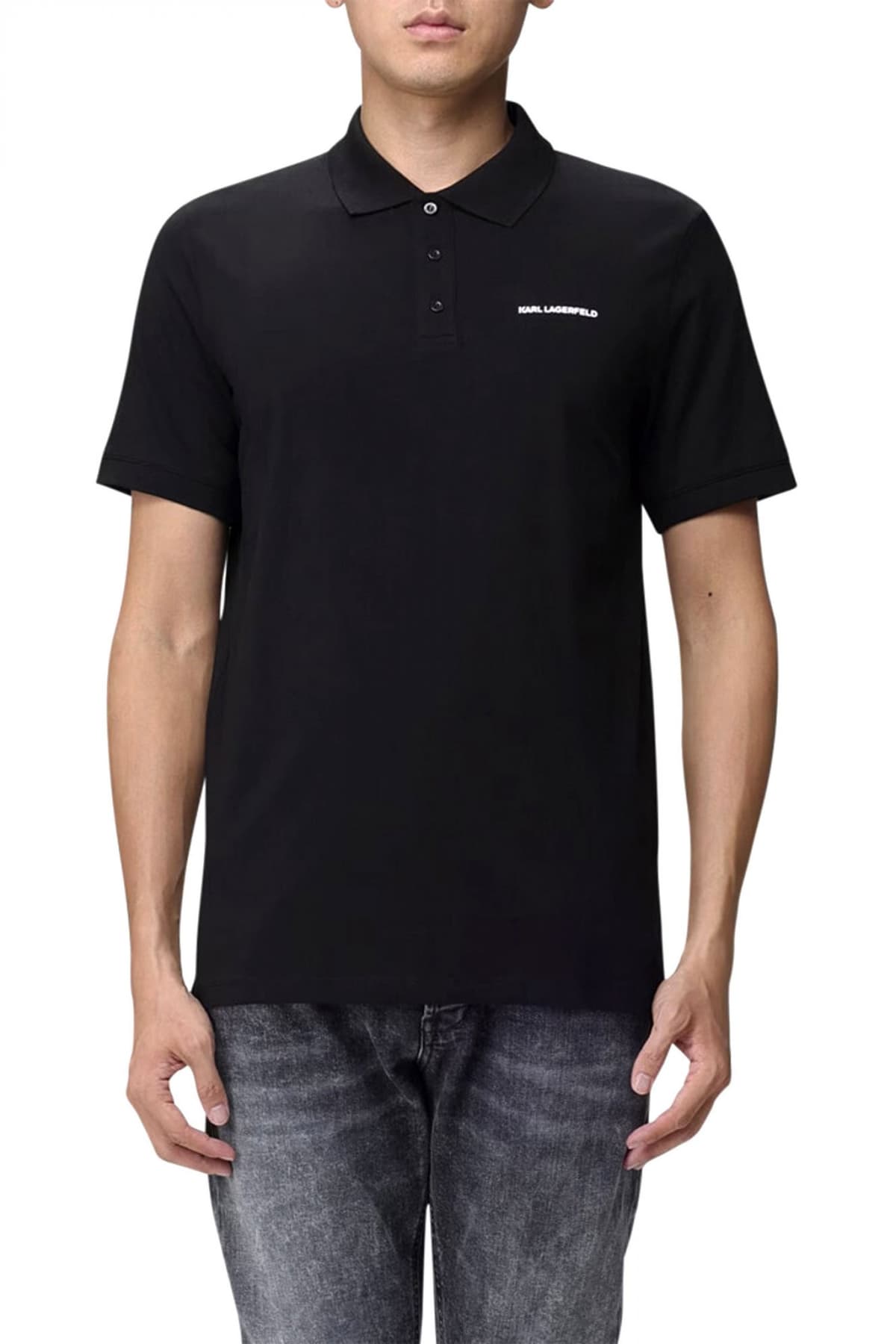 Men's Polo Shirts Karl Lagerfeld Black