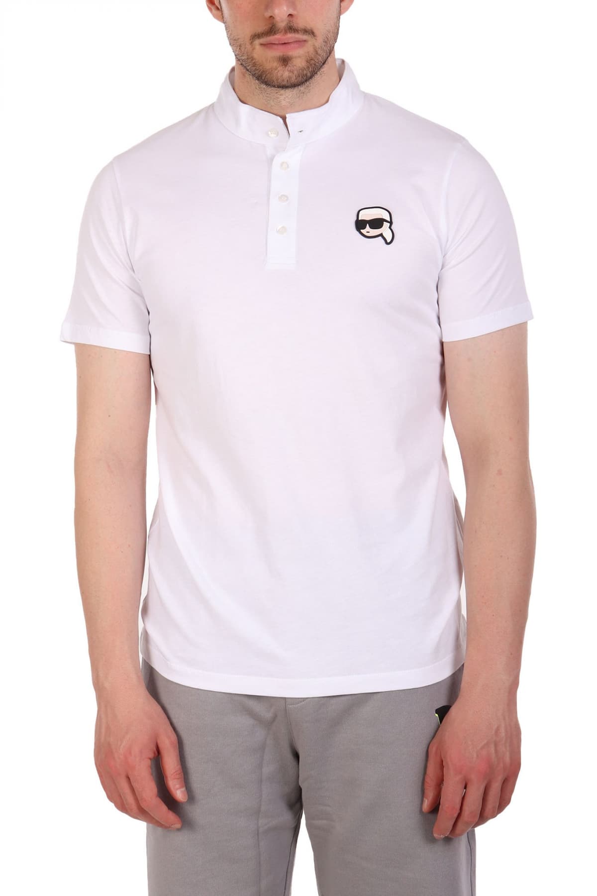 Men's Polo Shirts Karl Lagerfeld White