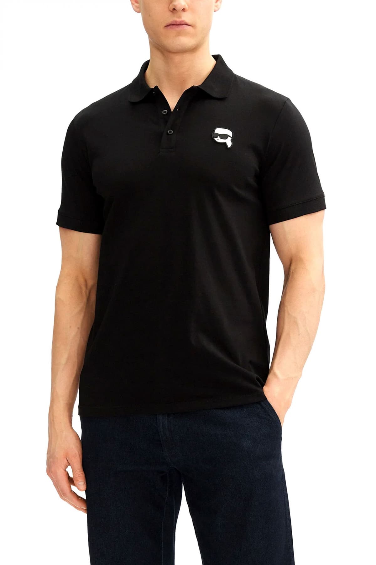 Men's Polo Shirts Karl Lagerfeld Black