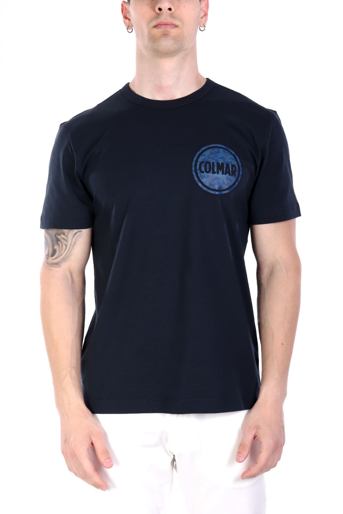 COLMAR T-SHIRT CREW NECK FRIDA LOGO ΛΕΥΚΟ