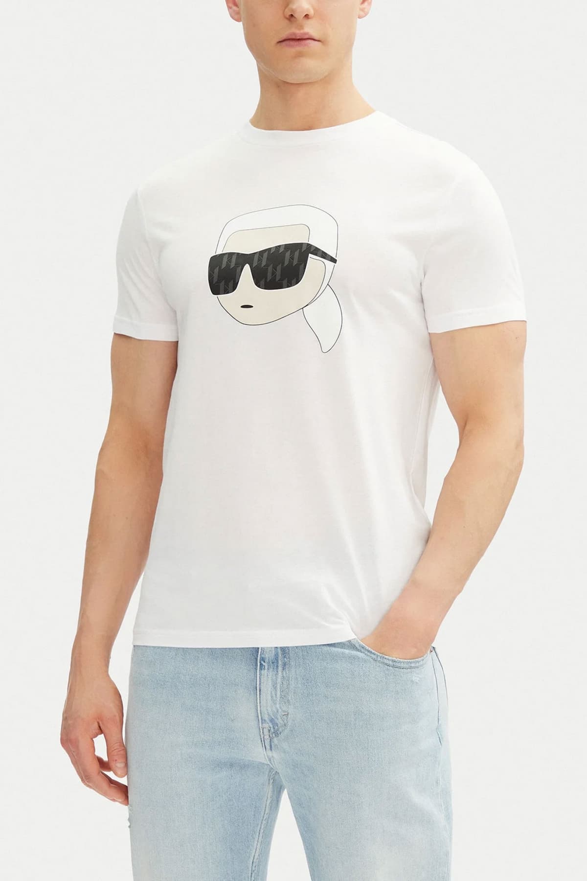 Men's T-Shirts Karl Lagerfeld White