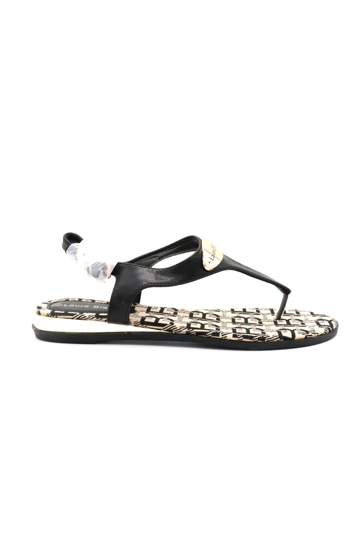 LAURA BIAGIOTTI ΠΑΠΟΥΤΣΙΑ ΣΑΝΔΑΛΙΑ LOGO ΜΑΥΡΟ