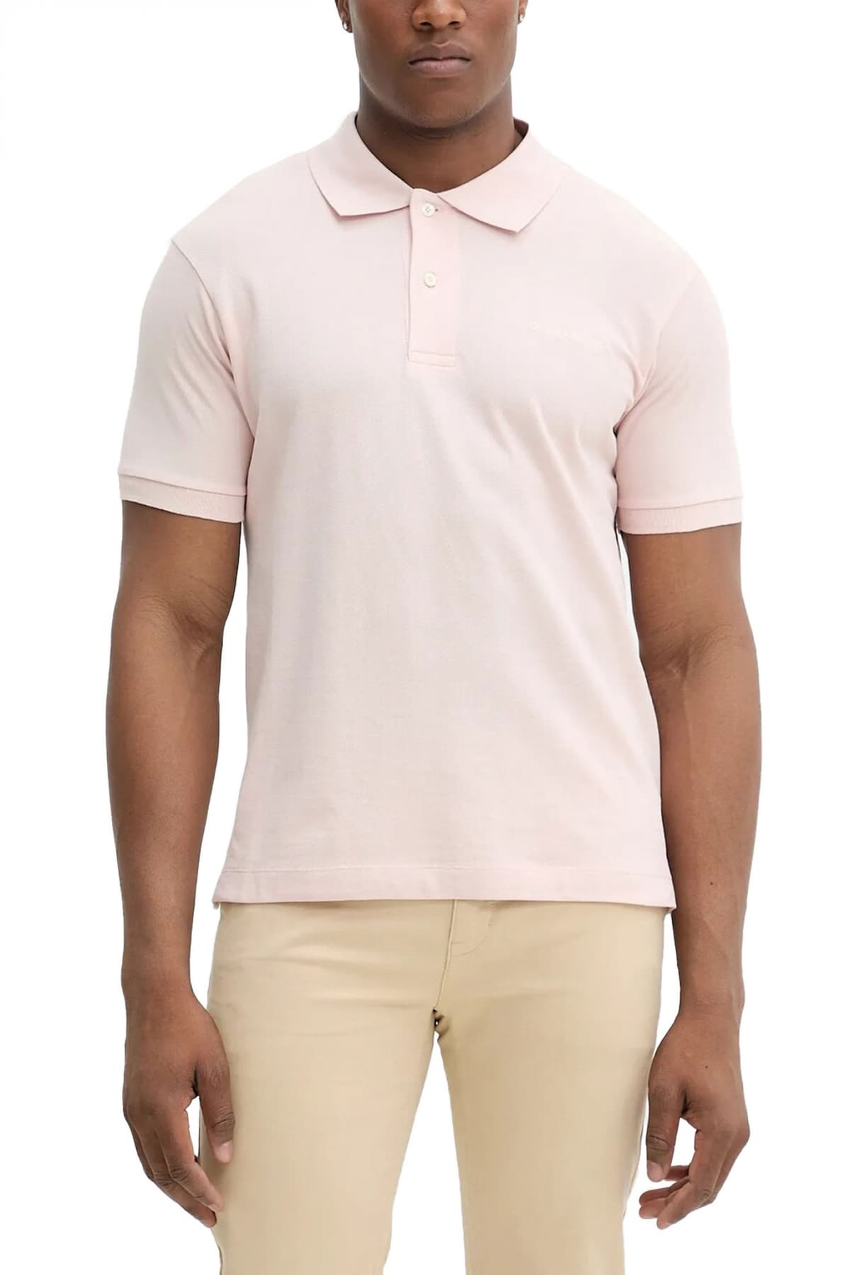 GUESS JEANS POLO LOGO ΕΚΡΟΥ