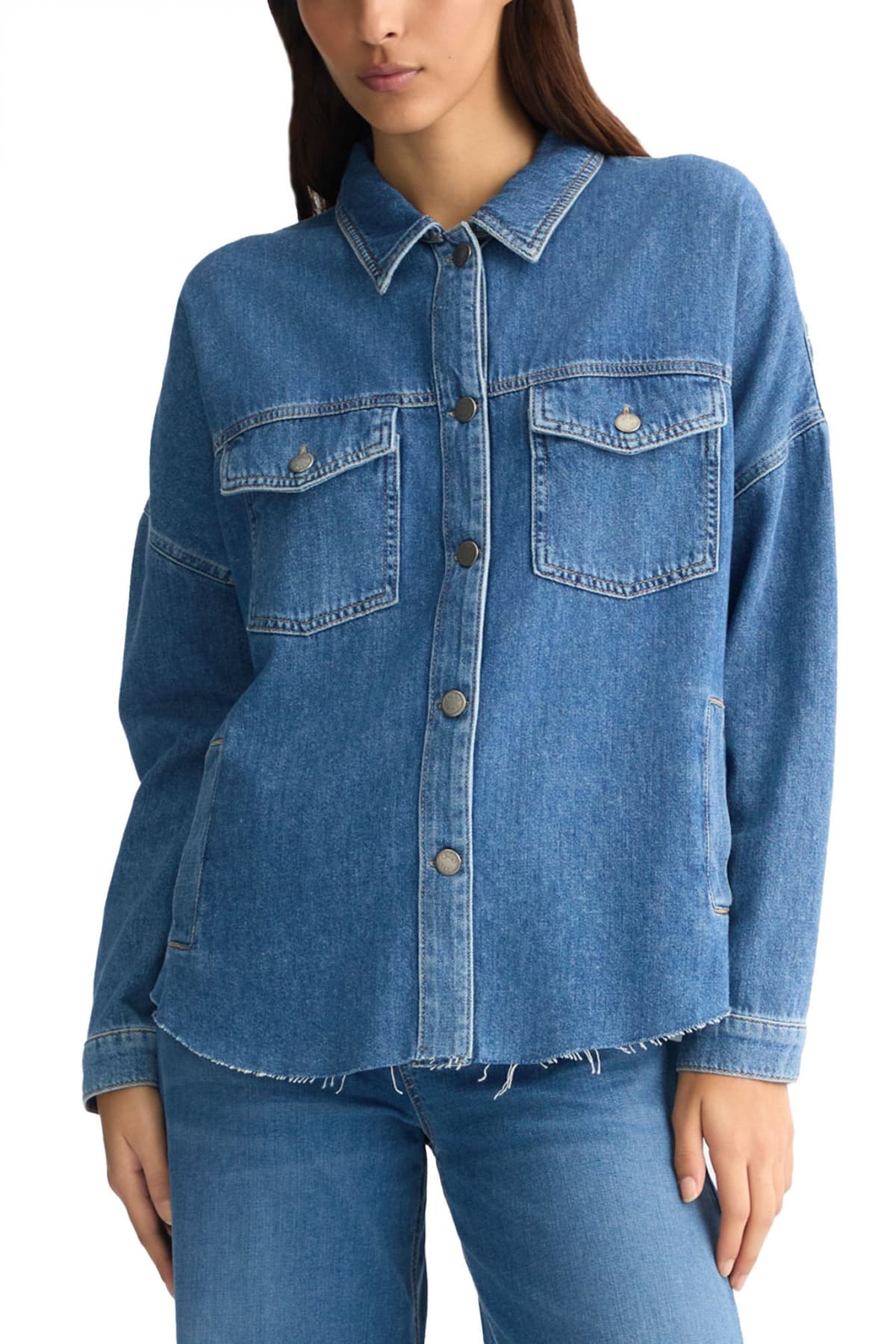 LIU JO BETTER DENIM JACKET JEAN GIUBBINO OVER ST ΜΠΛΕ