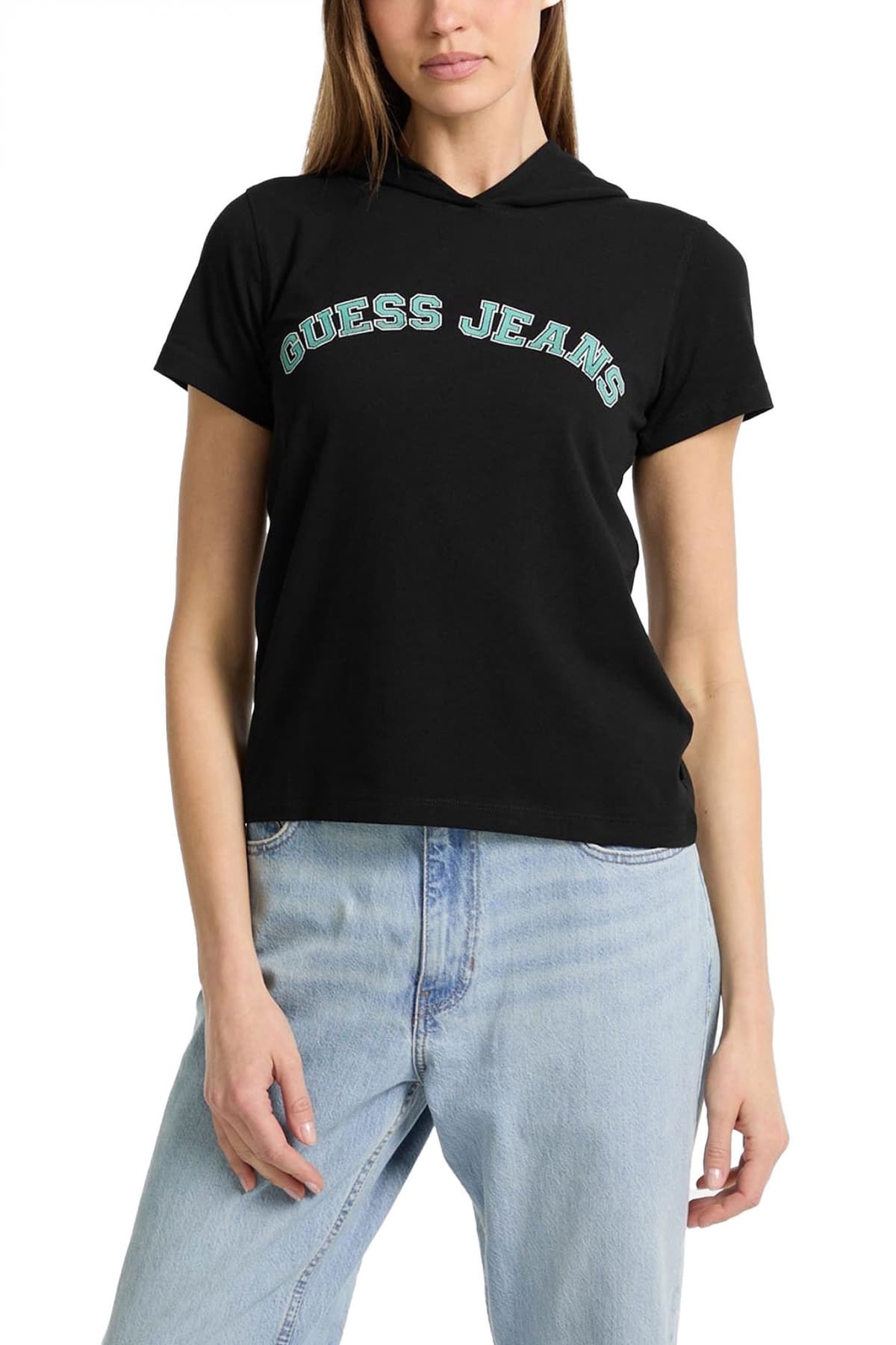 Women's T-Shirts Guess Jeans Black