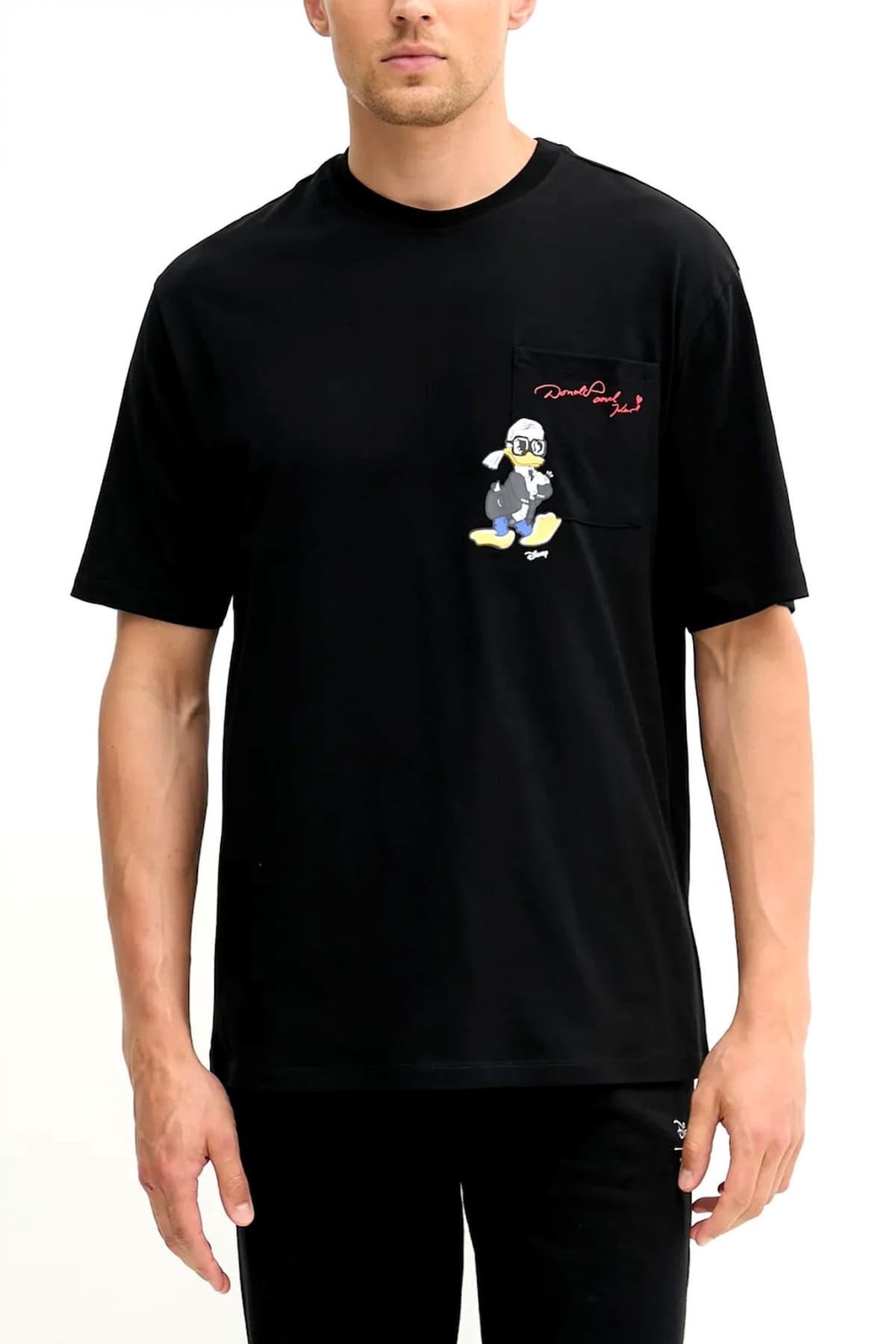 KARL LAGERFELD T-SHIRT LOGO X DISNEY POCKET ΛΕΥΚΟ