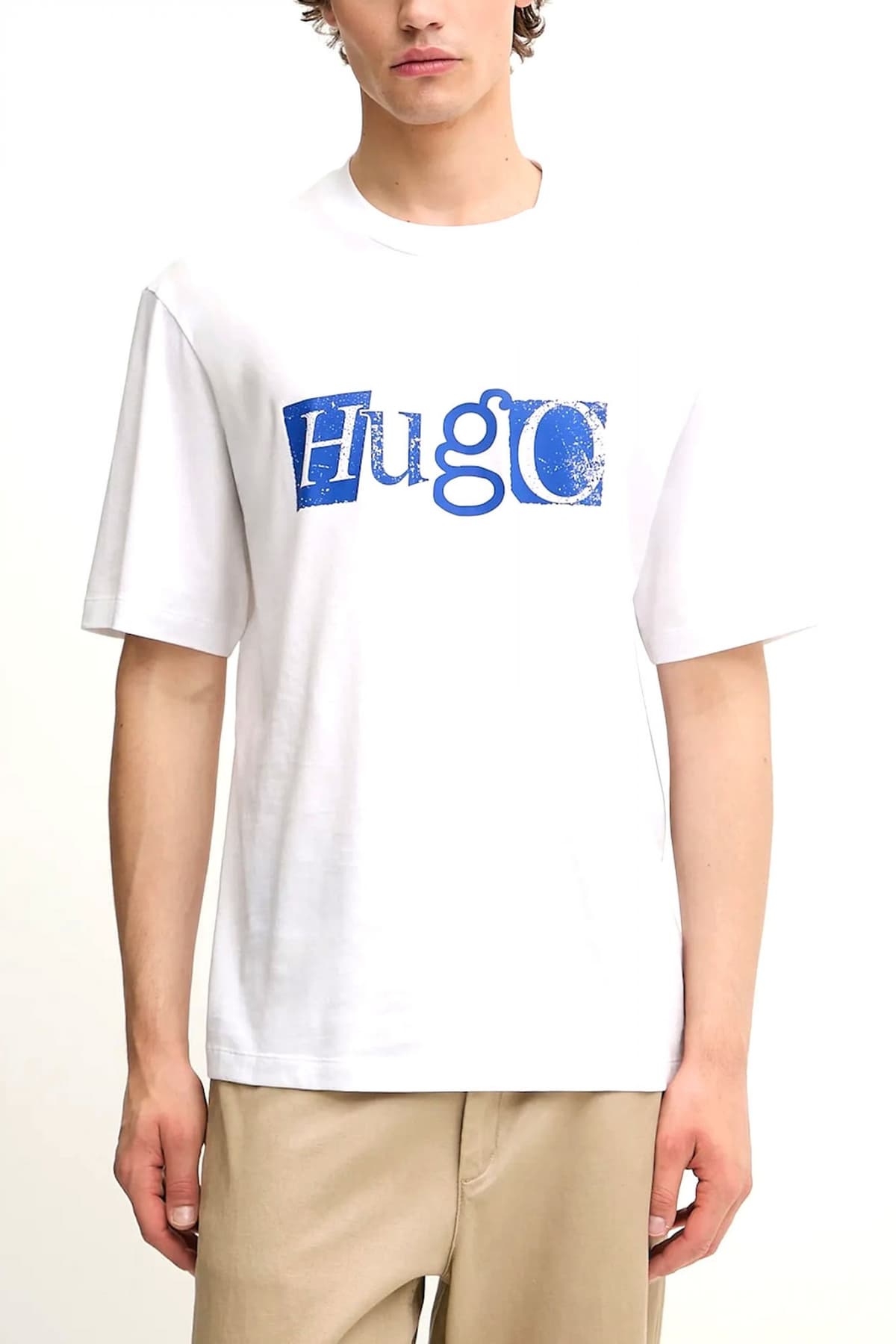 Men's T-Shirts Hugo Blue White
