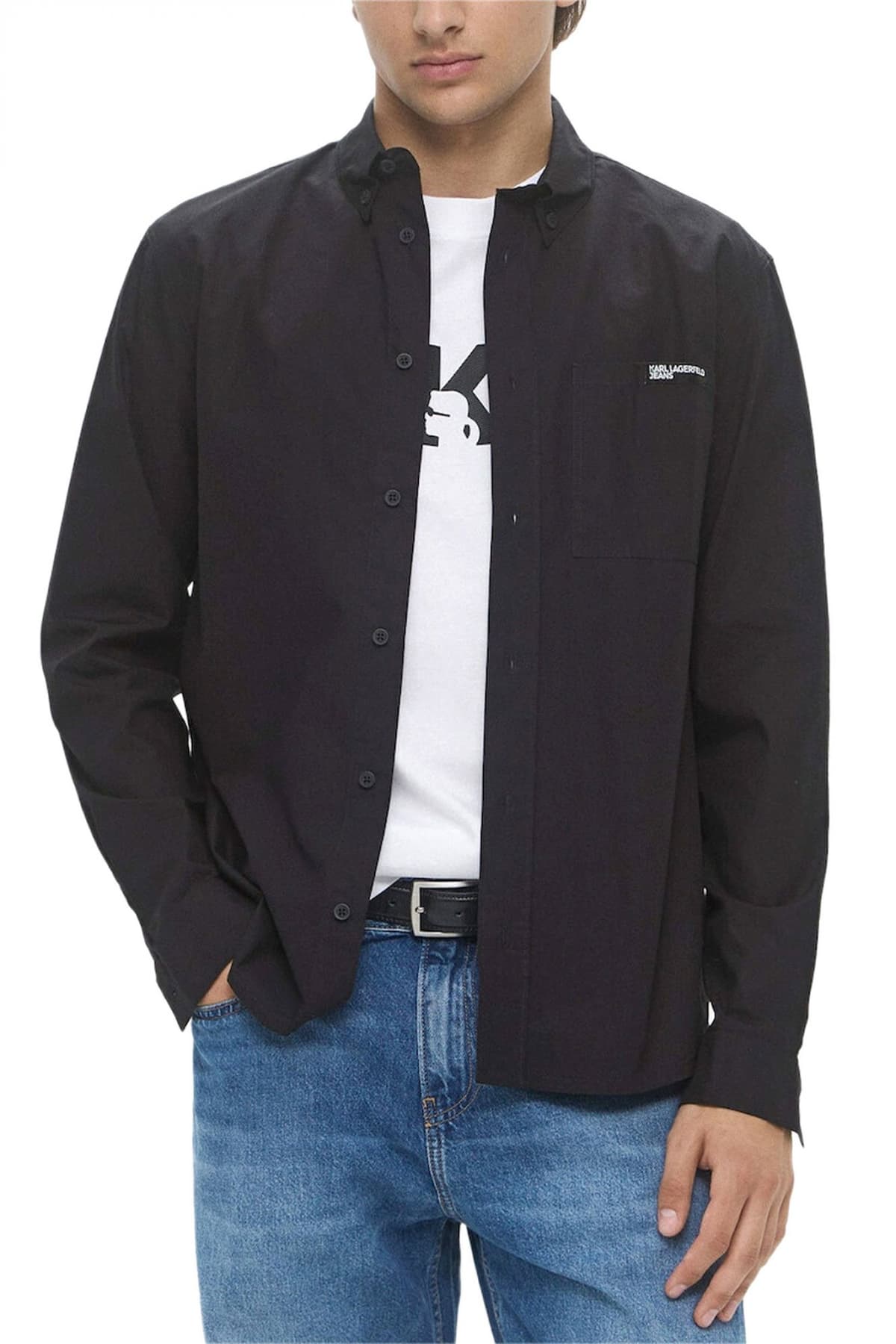 Men's Shirts Karl Lagerfeld Jeans White