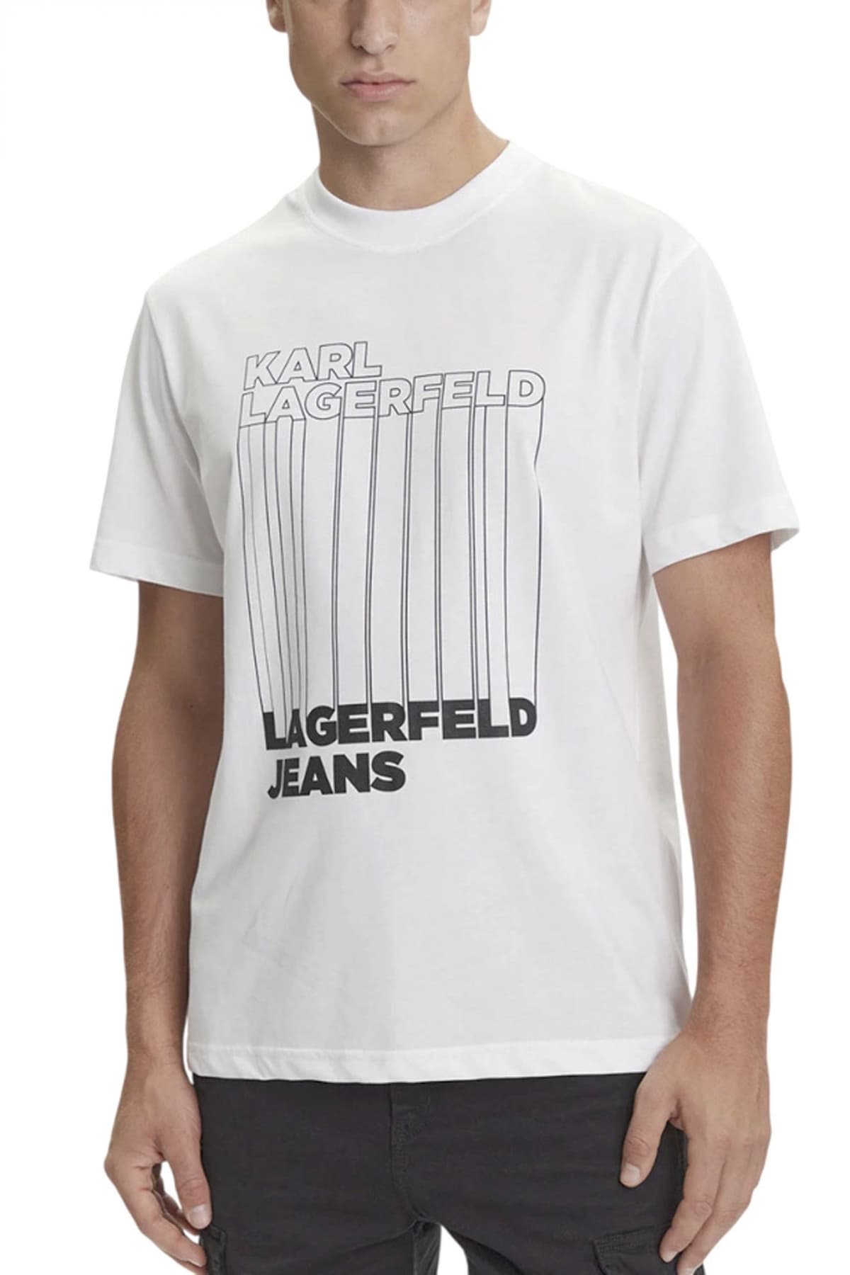 Men's T-Shirts Karl Lagerfeld Jeans White